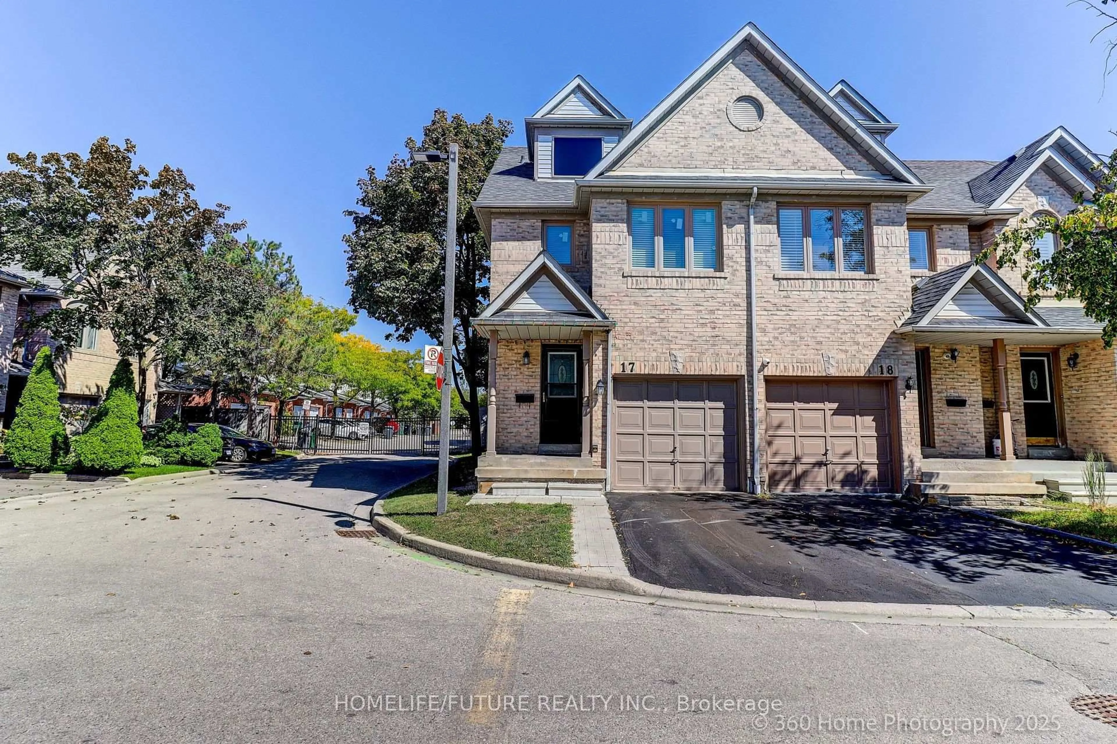 Home with brick exterior material, street for 1292 Sherwood Mills Blvd #17, Mississauga Ontario L5V 2G8