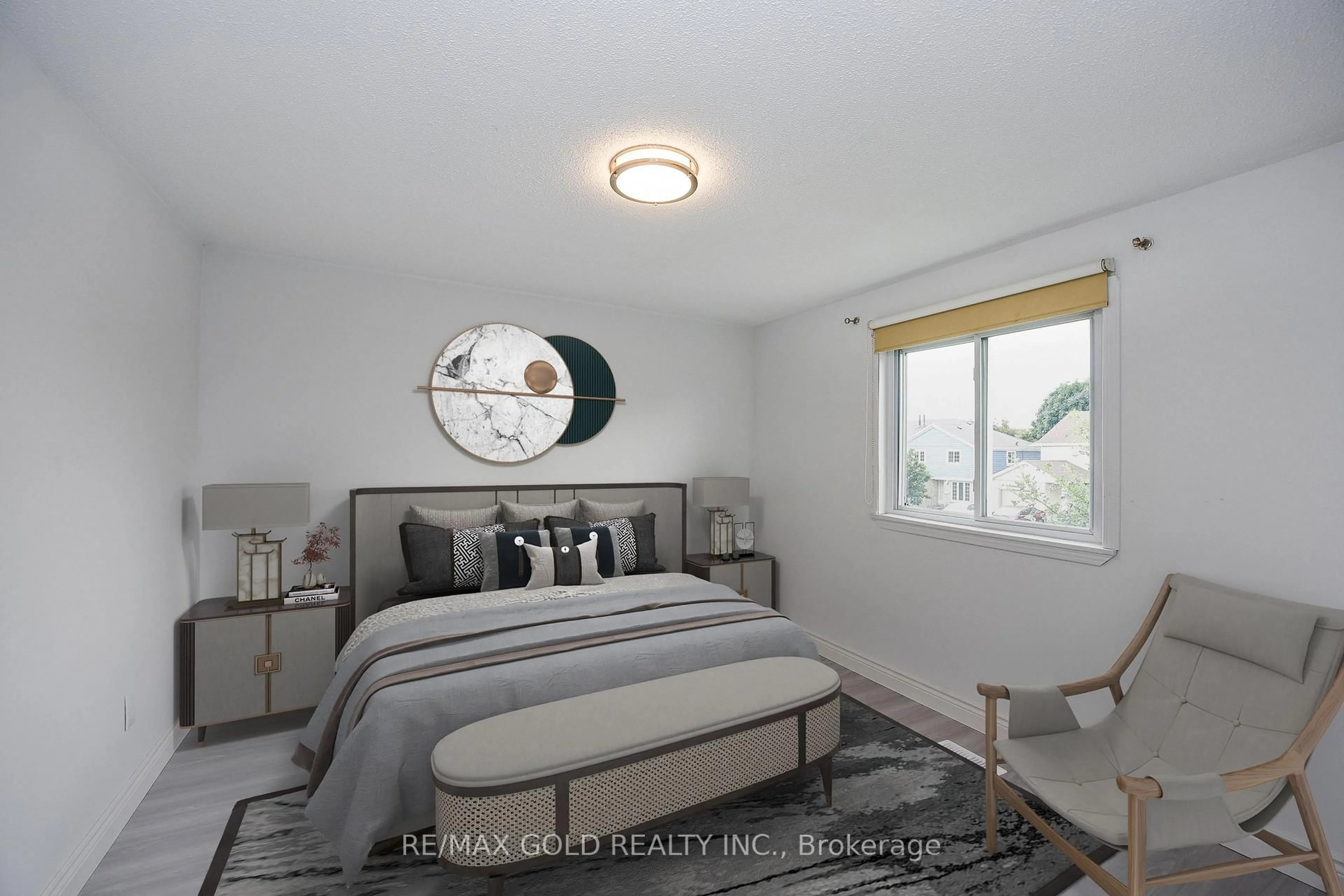 Bedroom with bed, unknown for 14 Nottawasaga Cres, Brampton Ontario L6Z 1B2