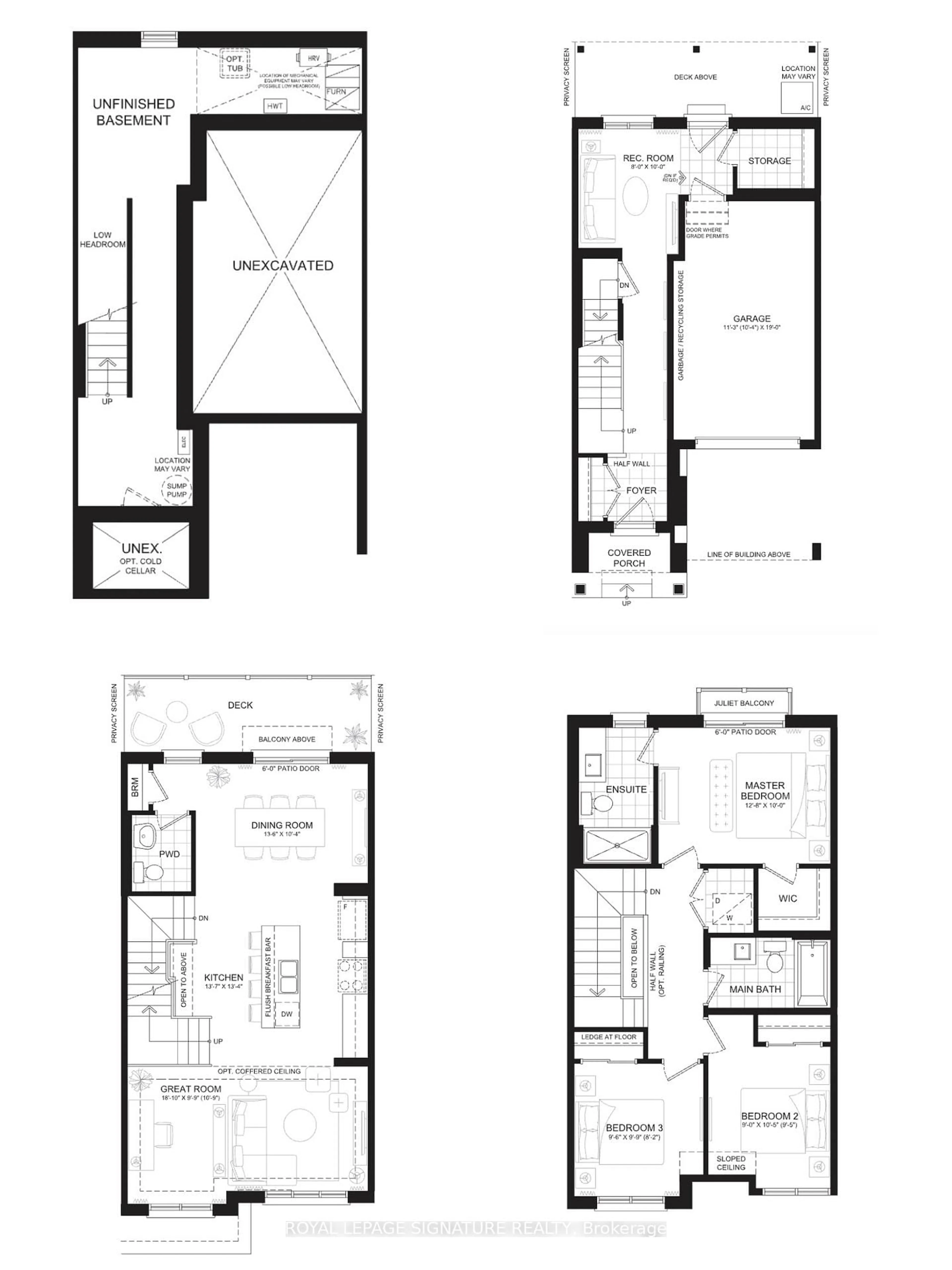 Floor plan for 13 Folcroft St, Brampton Ontario L6Y 0B6