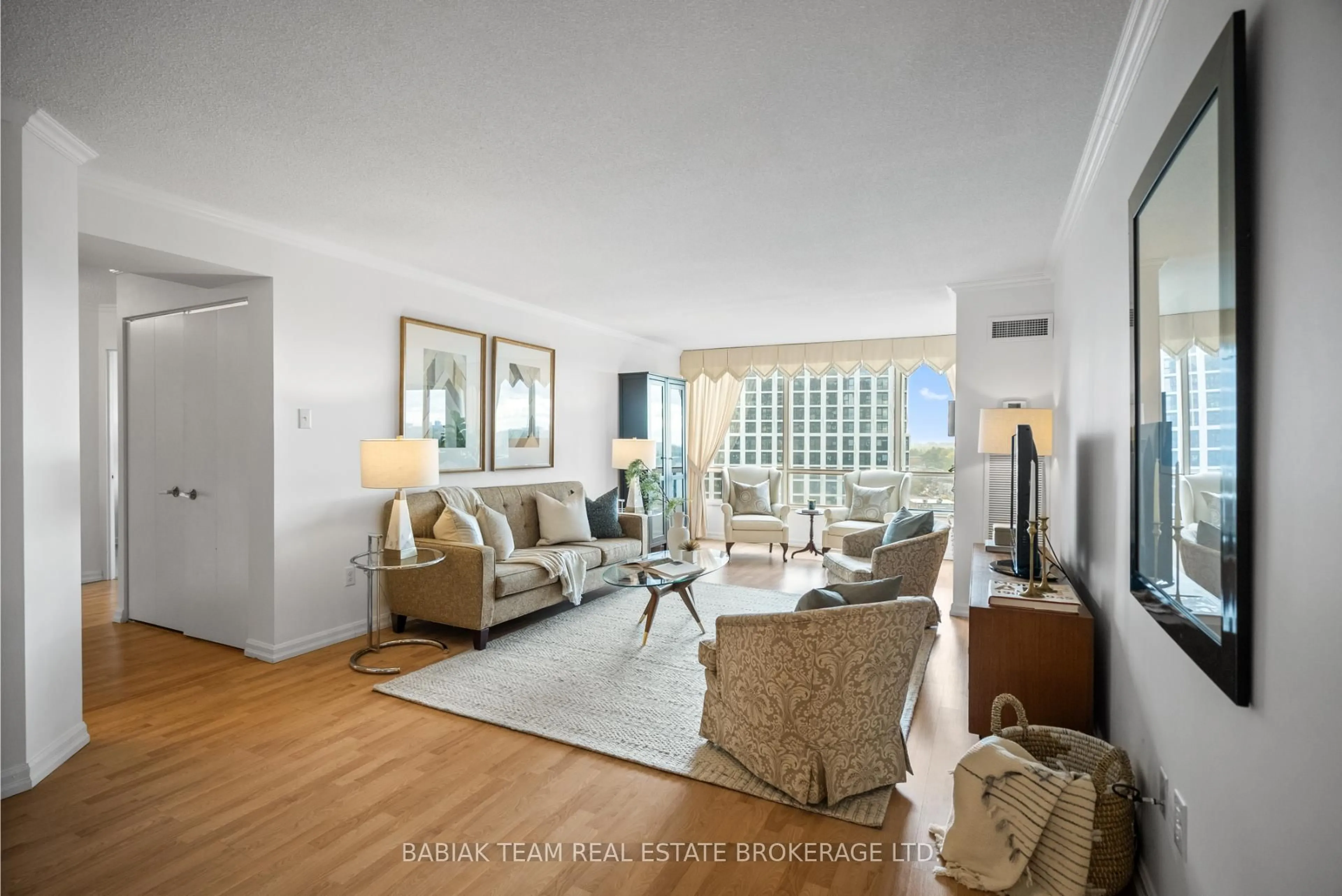 Living room with furniture, unknown for 1300 Islington Ave #1604, Toronto Ontario M9A 5C4