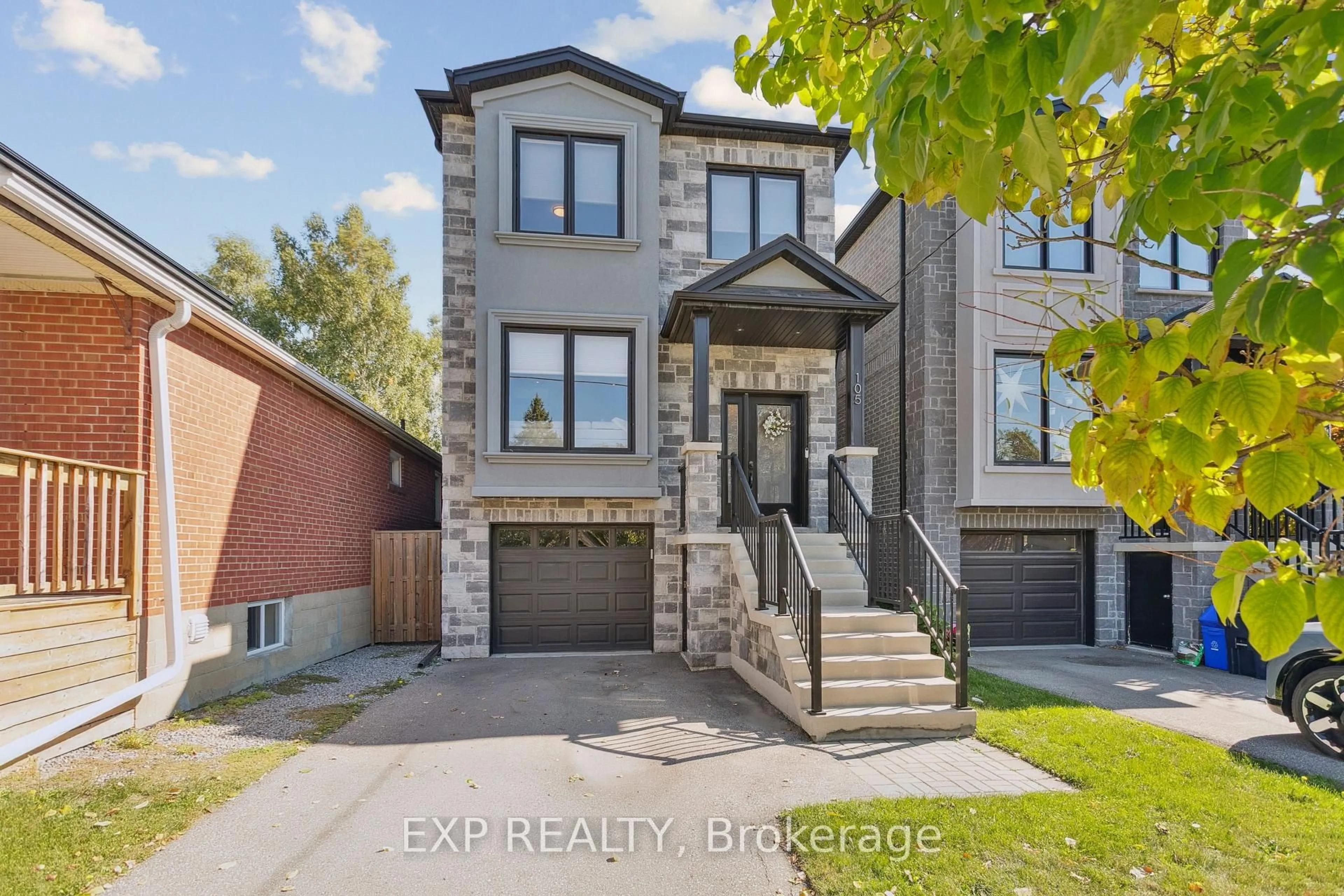 Home with brick exterior material, street for 105 Twenty Second St, Toronto Ontario M8V 3M5