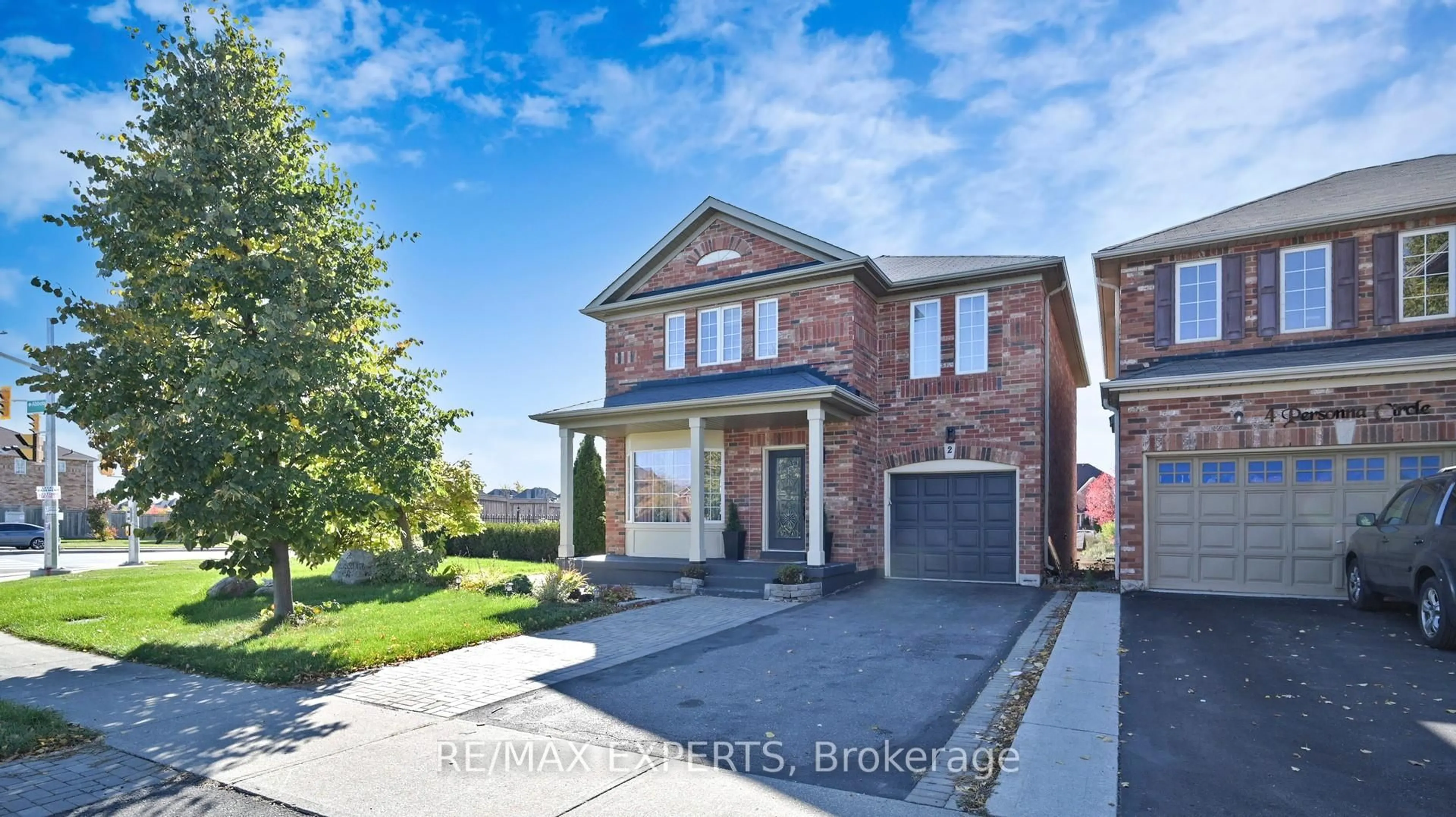Home with brick exterior material, street for 2 Personna Circ, Brampton Ontario L6X 0P2