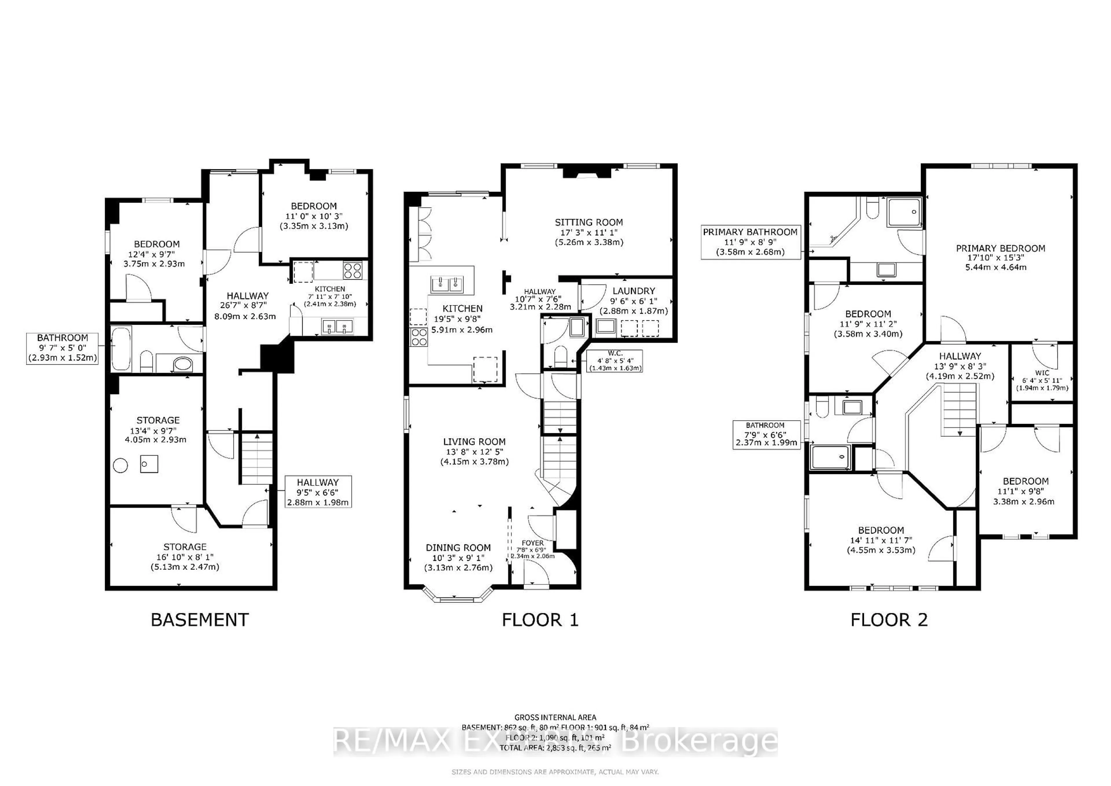 Floor plan for 2 Personna Circ, Brampton Ontario L6X 0P2