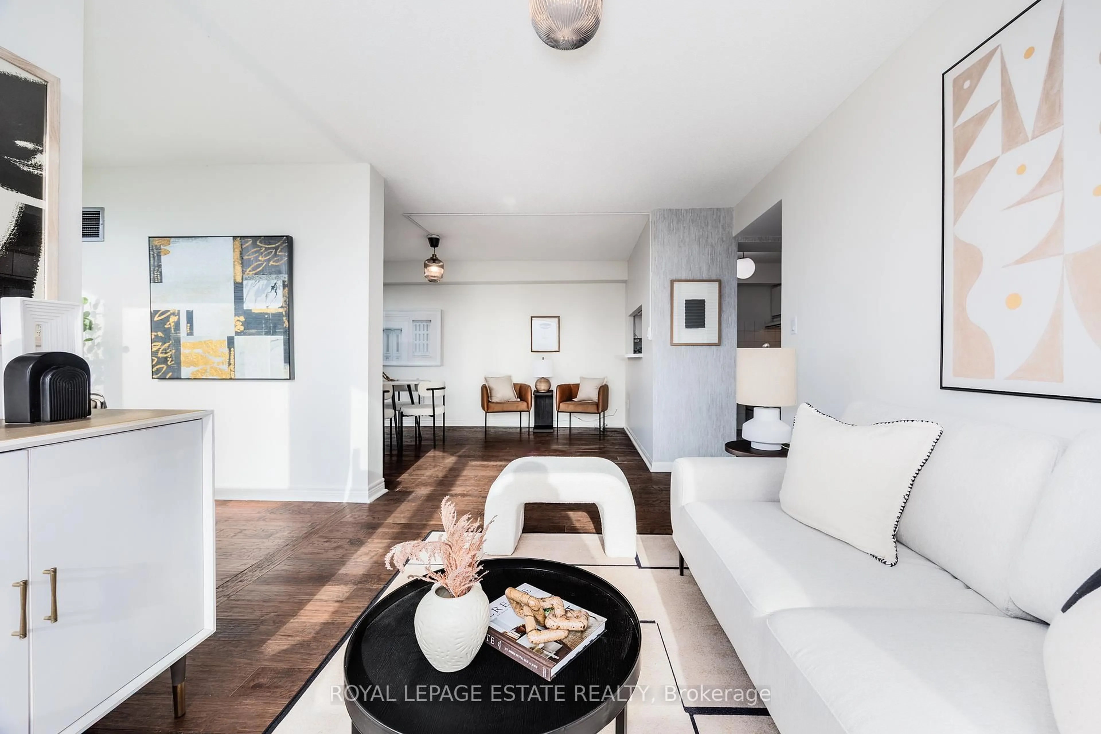 Living room with furniture, unknown for 3 Hickory Tree Rd #1903, Toronto Ontario M9N 3W5