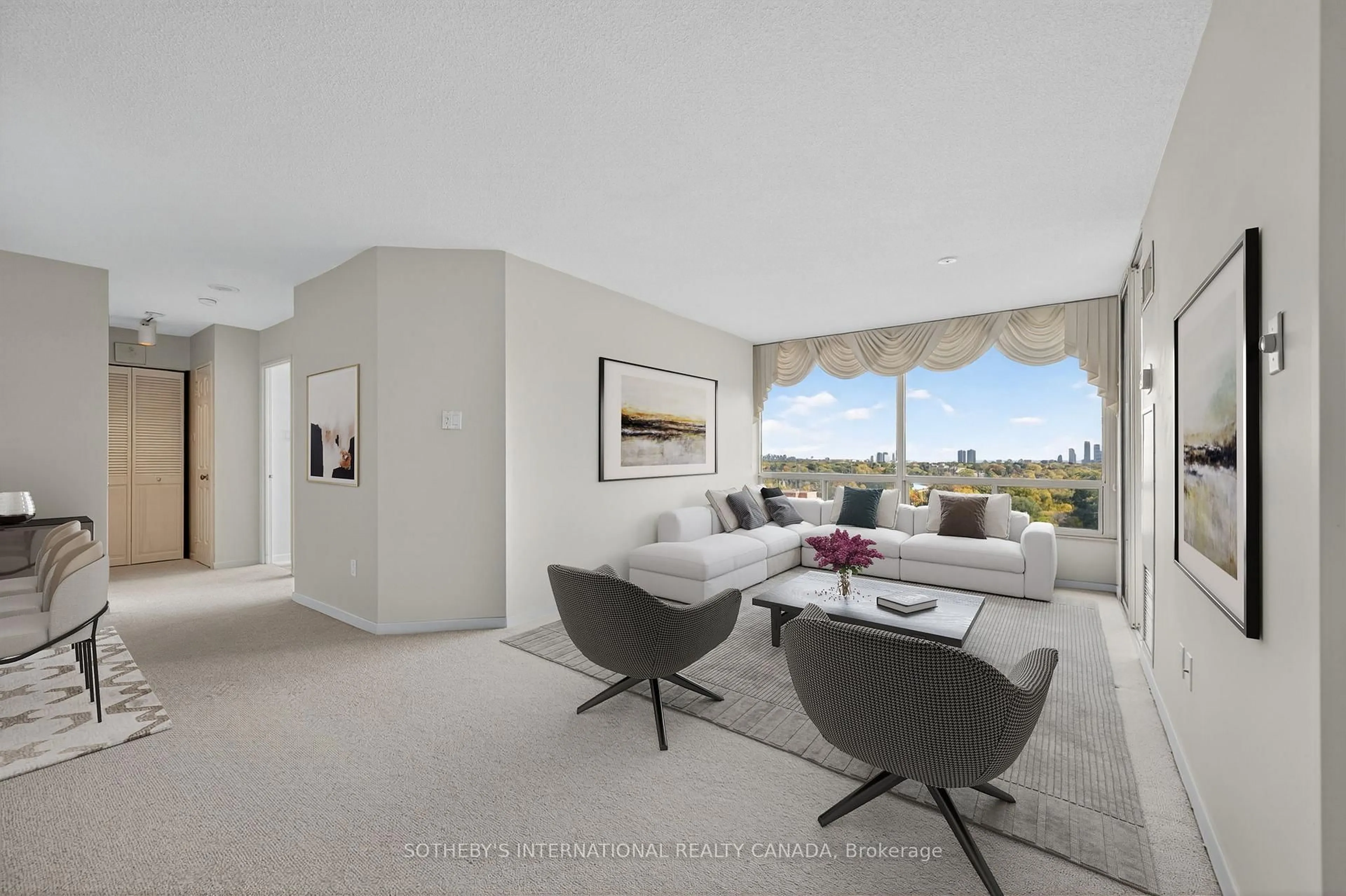 Living room with furniture, unknown for 1320 Islington Ave #1504, Toronto Ontario M9A 5C6