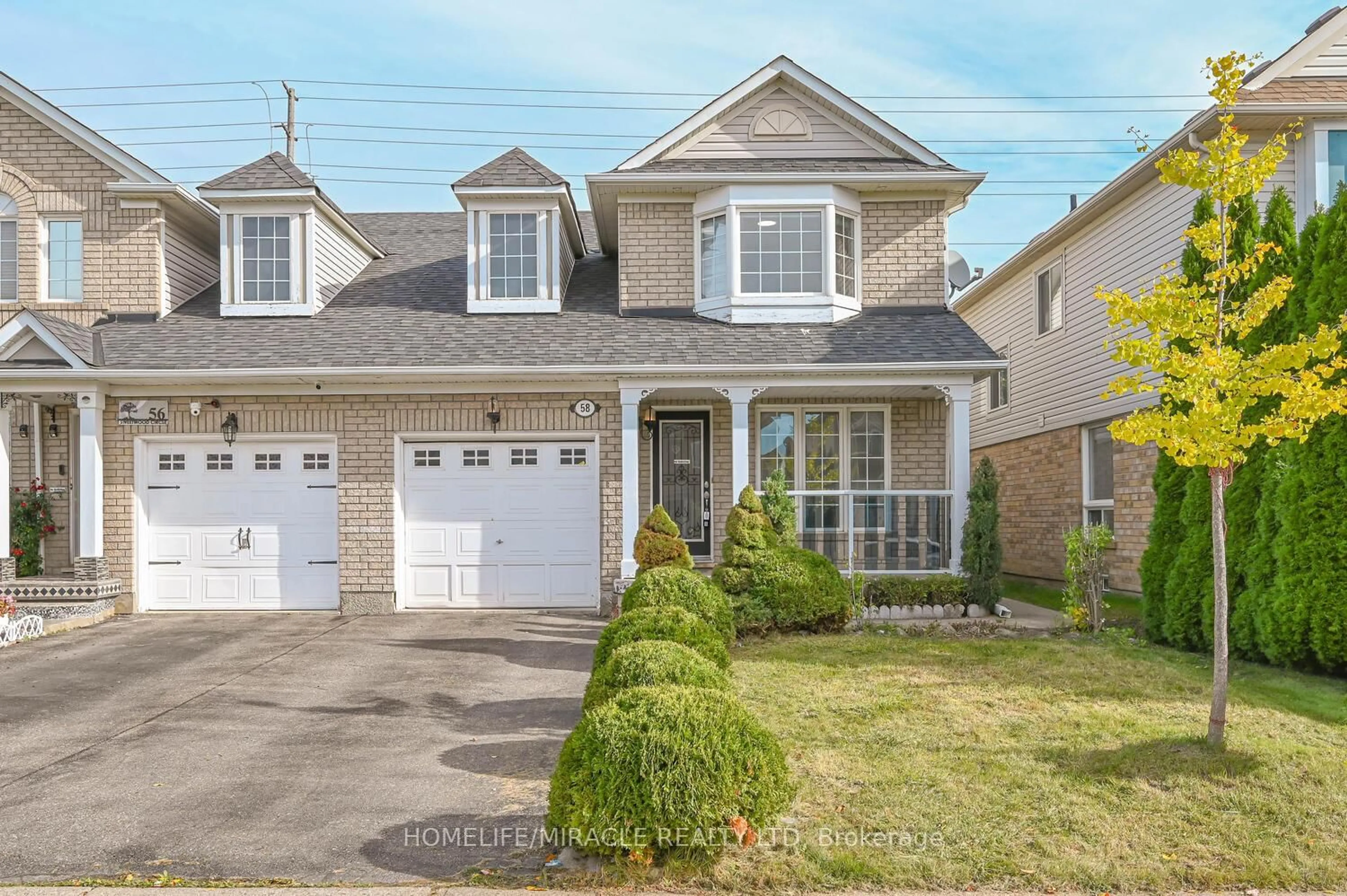 Home with vinyl exterior material, street for 58 Sweetwood Circ, Brampton Ontario L7A 2X7