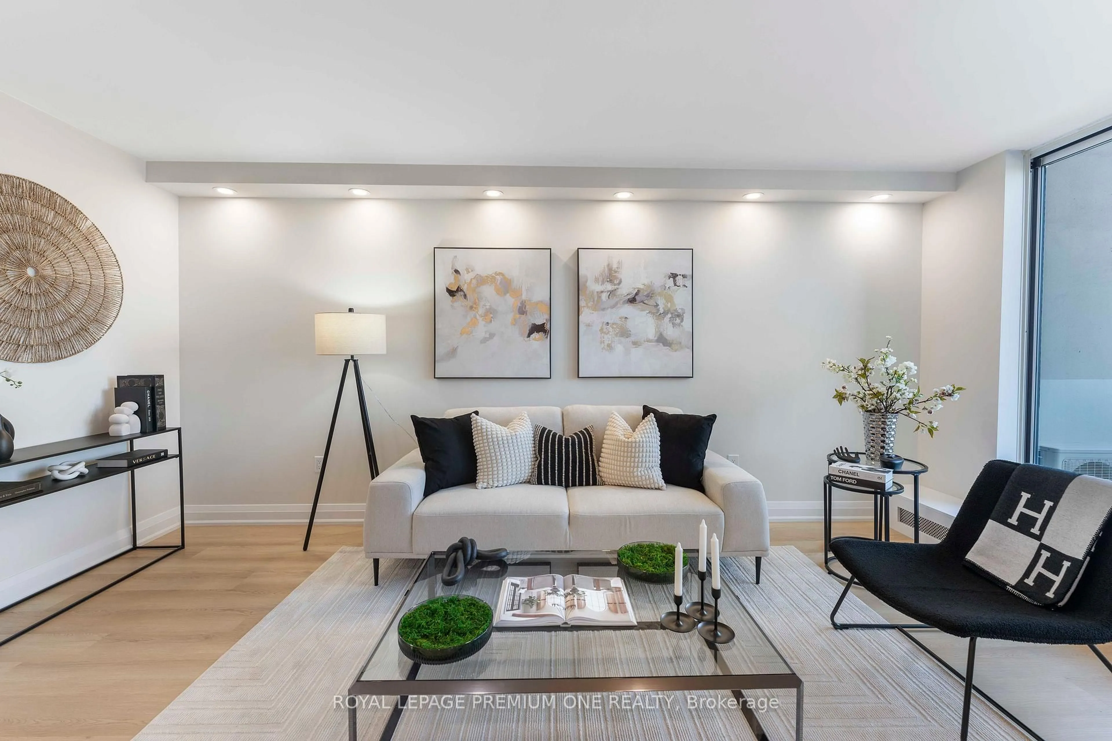 Living room with furniture, unknown for 60 Southport St #608, Toronto Ontario M6S 3N4