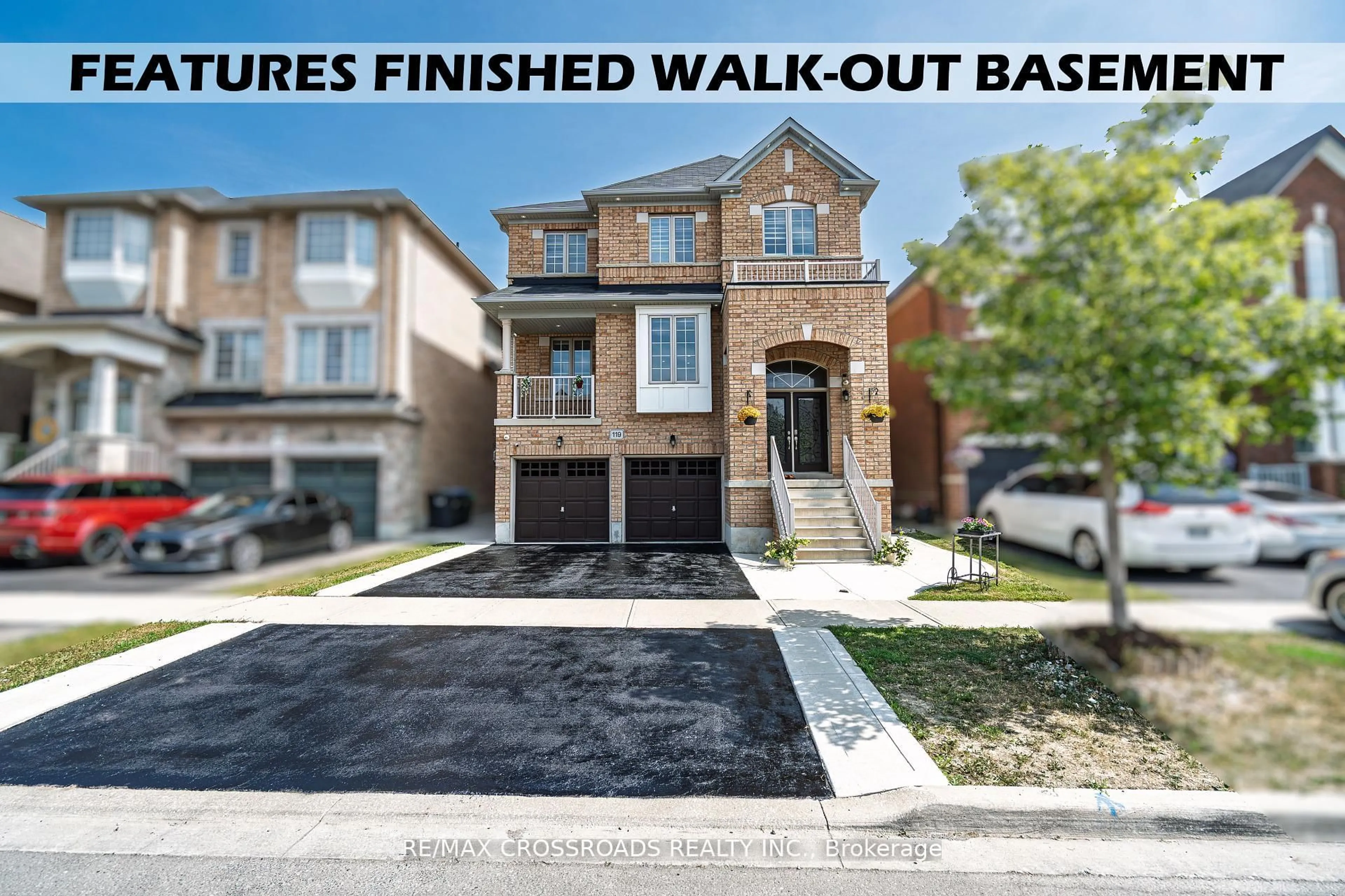 Home with brick exterior material, street for 119 Russell Creek Dr, Brampton Ontario L6R 0B3