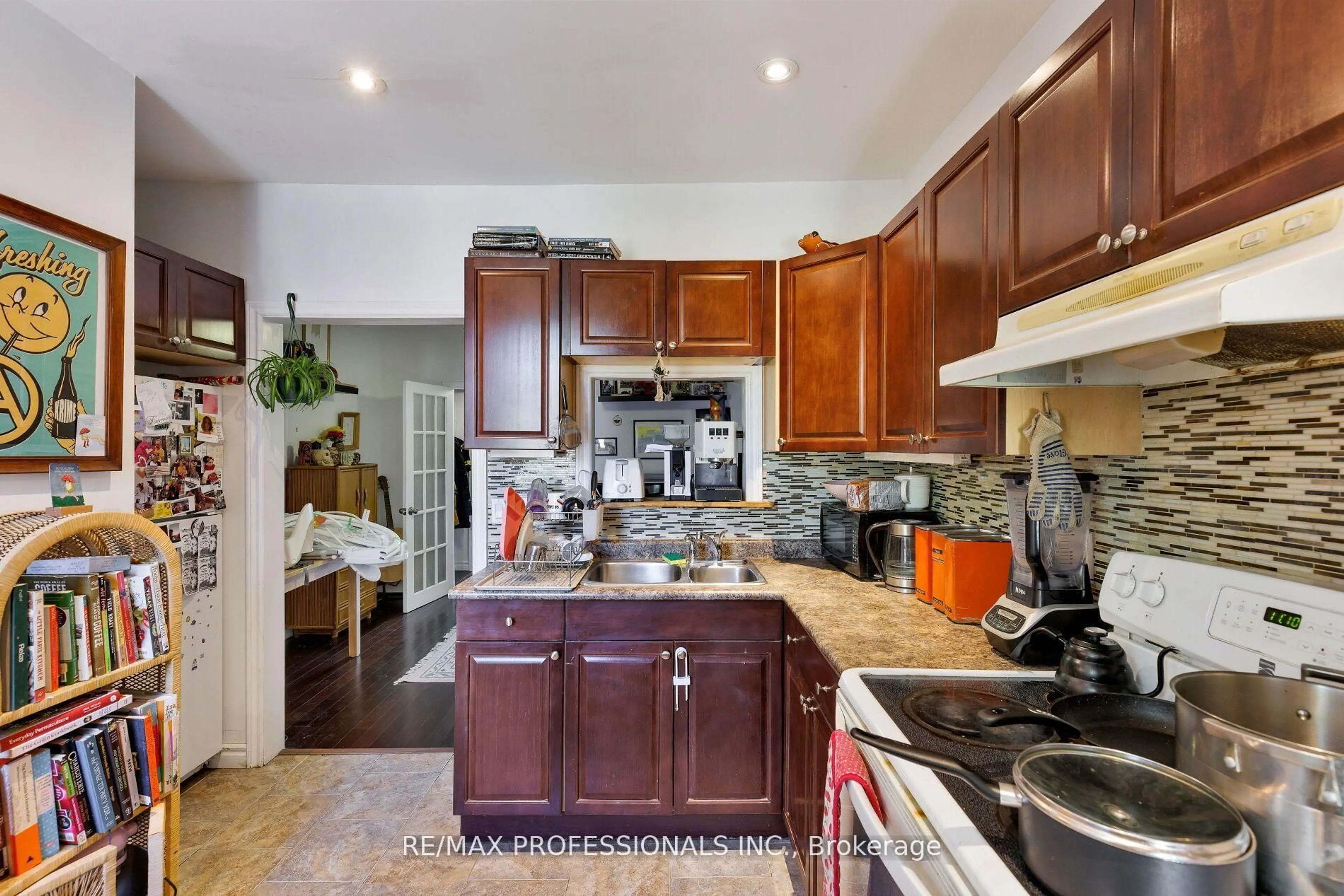 Open concept kitchen, ceramic/tile floor for 176 Symington Ave, Toronto Ontario M6P 3W6