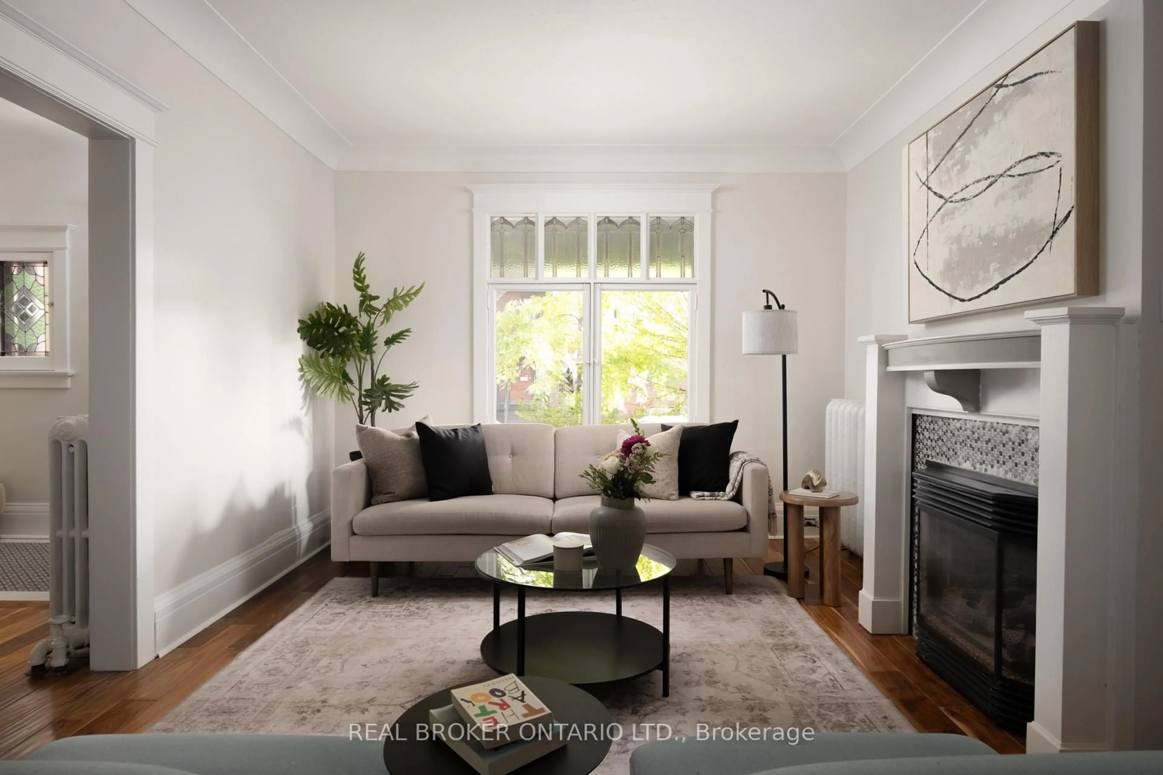 Living room with furniture, unknown for 156 Galley Ave, Toronto Ontario M6R 1H1