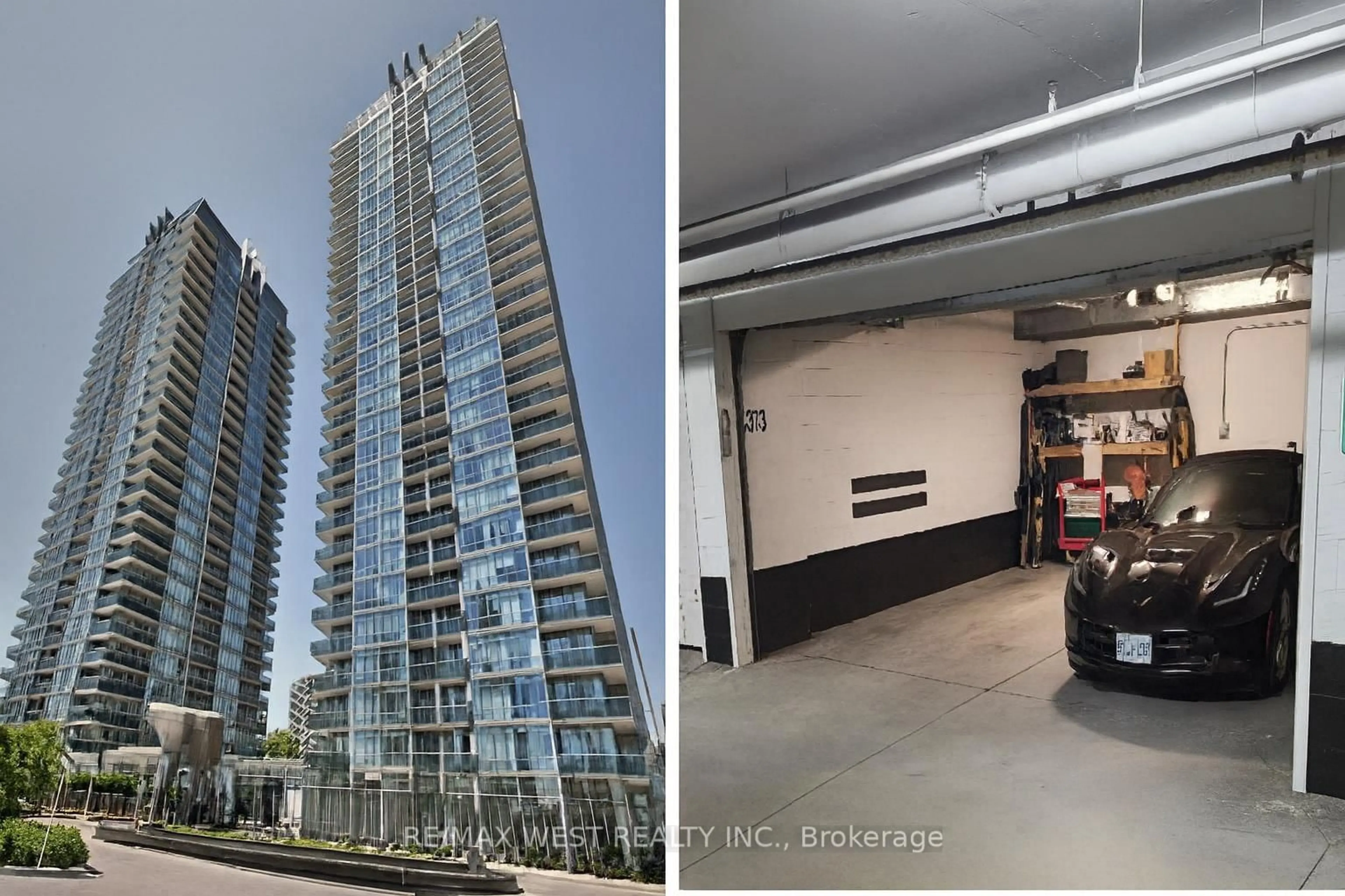 A pic from outside/outdoor area/front of a property/back of a property/a pic from drone, city buildings view from balcony for 88 Park Lawn Rd #2906, Toronto Ontario M8Y 0B5