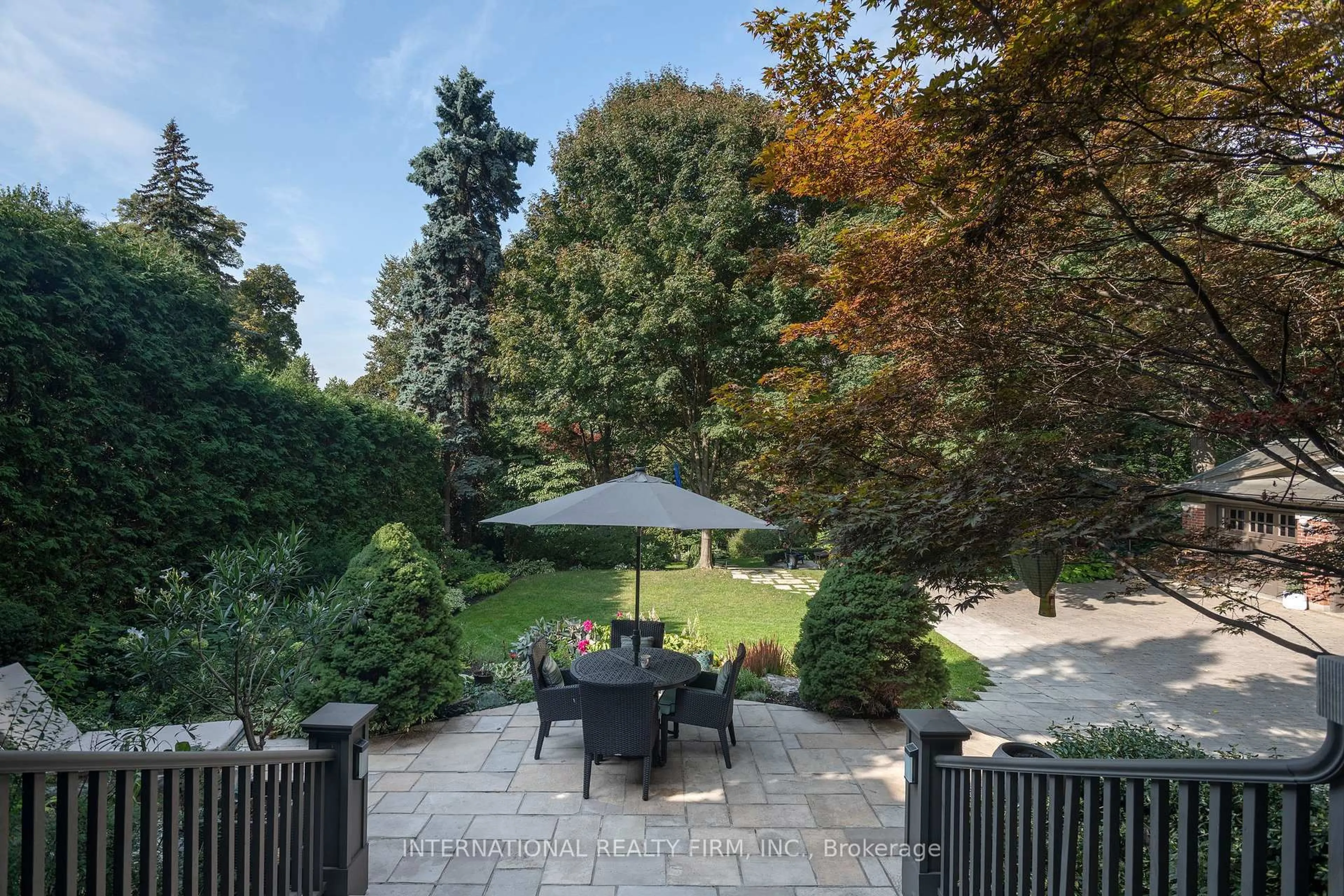 Patio, forest/trees view for 270 Indian Rd, Toronto Ontario M6R 2X2