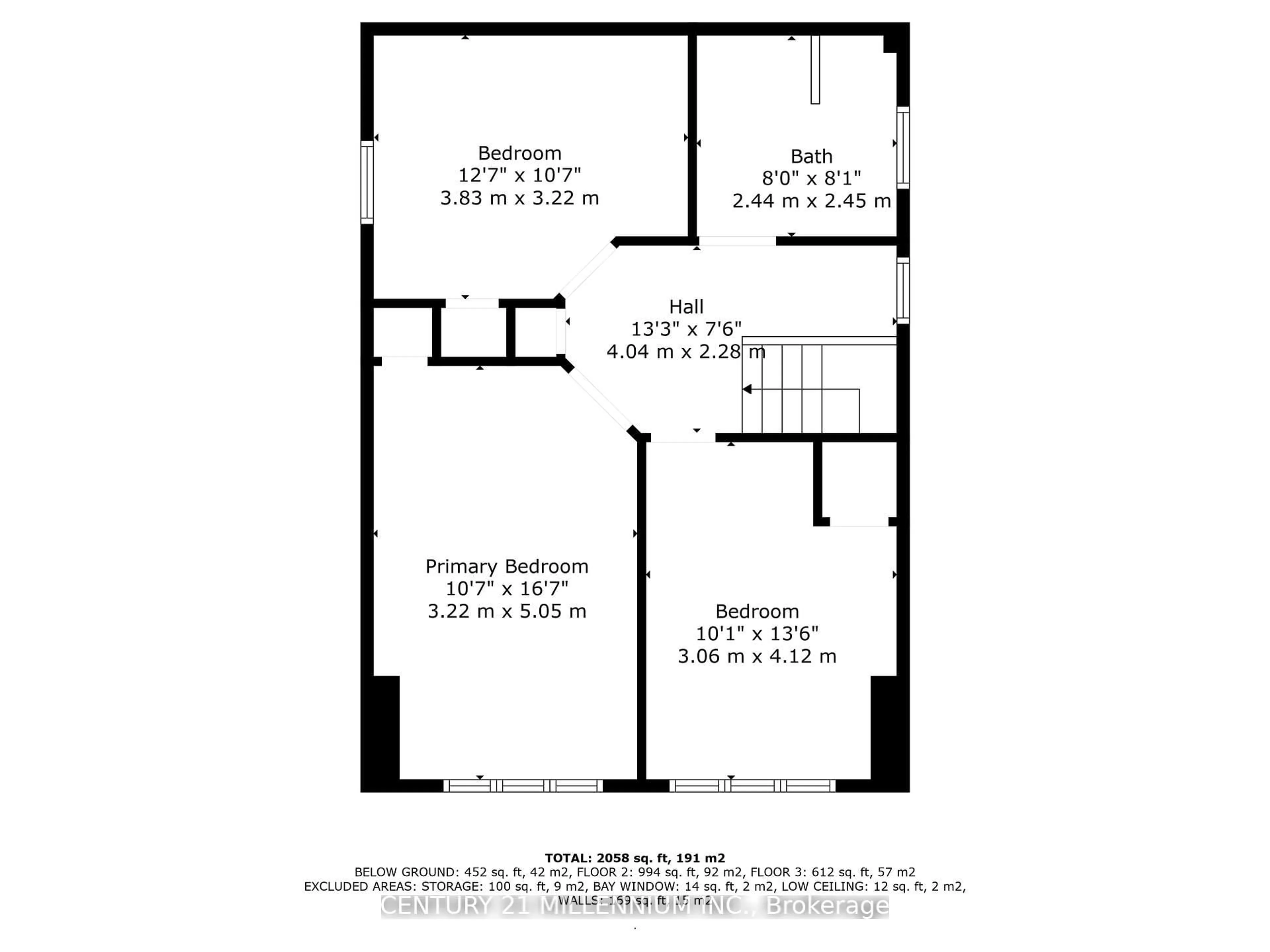 Floor plan for 30 Frederick St, Brampton Ontario L6Y 1G4
