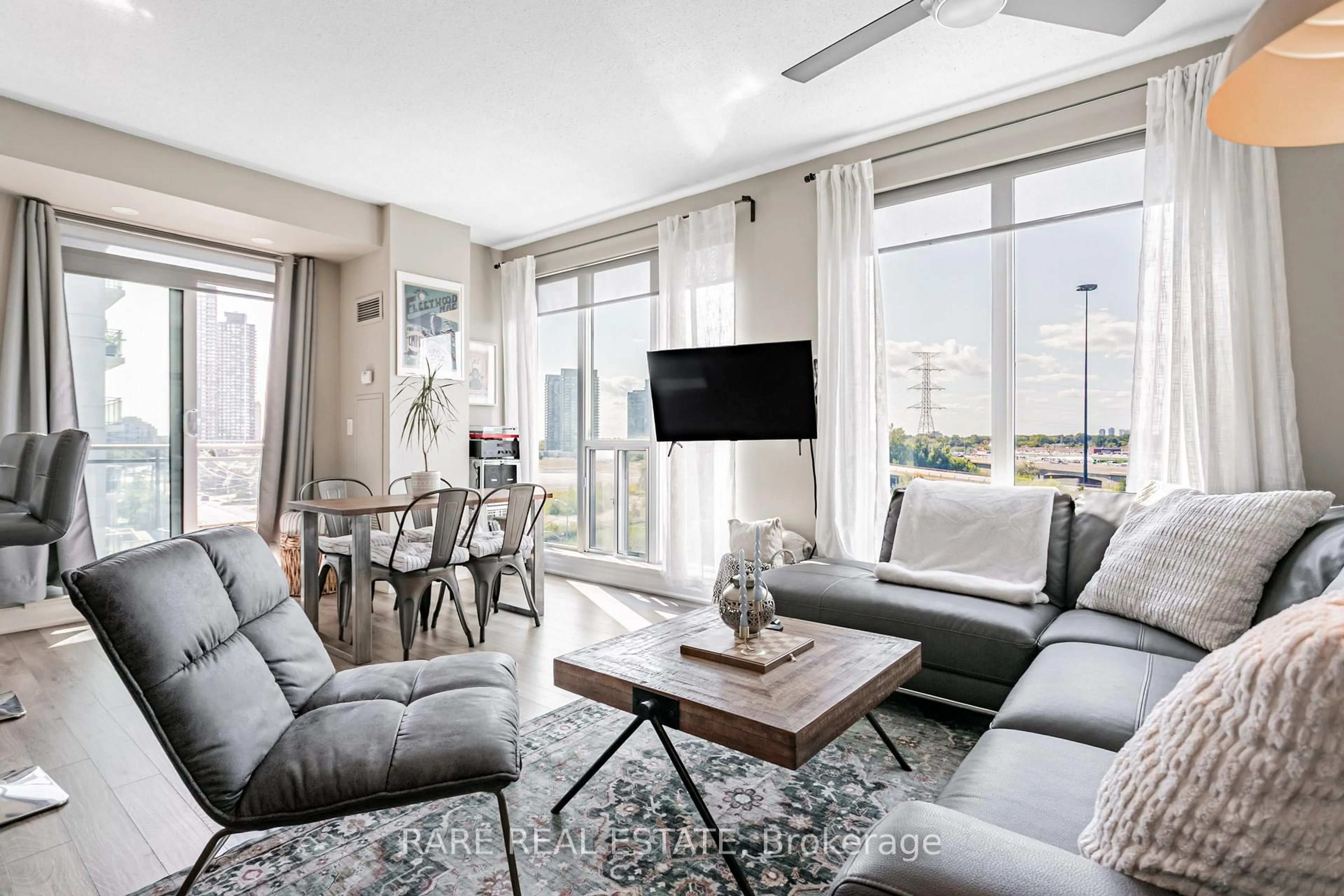 Living room with furniture, unknown for 2119 Lake Shore Blvd #703, Toronto Ontario M8V 4E8