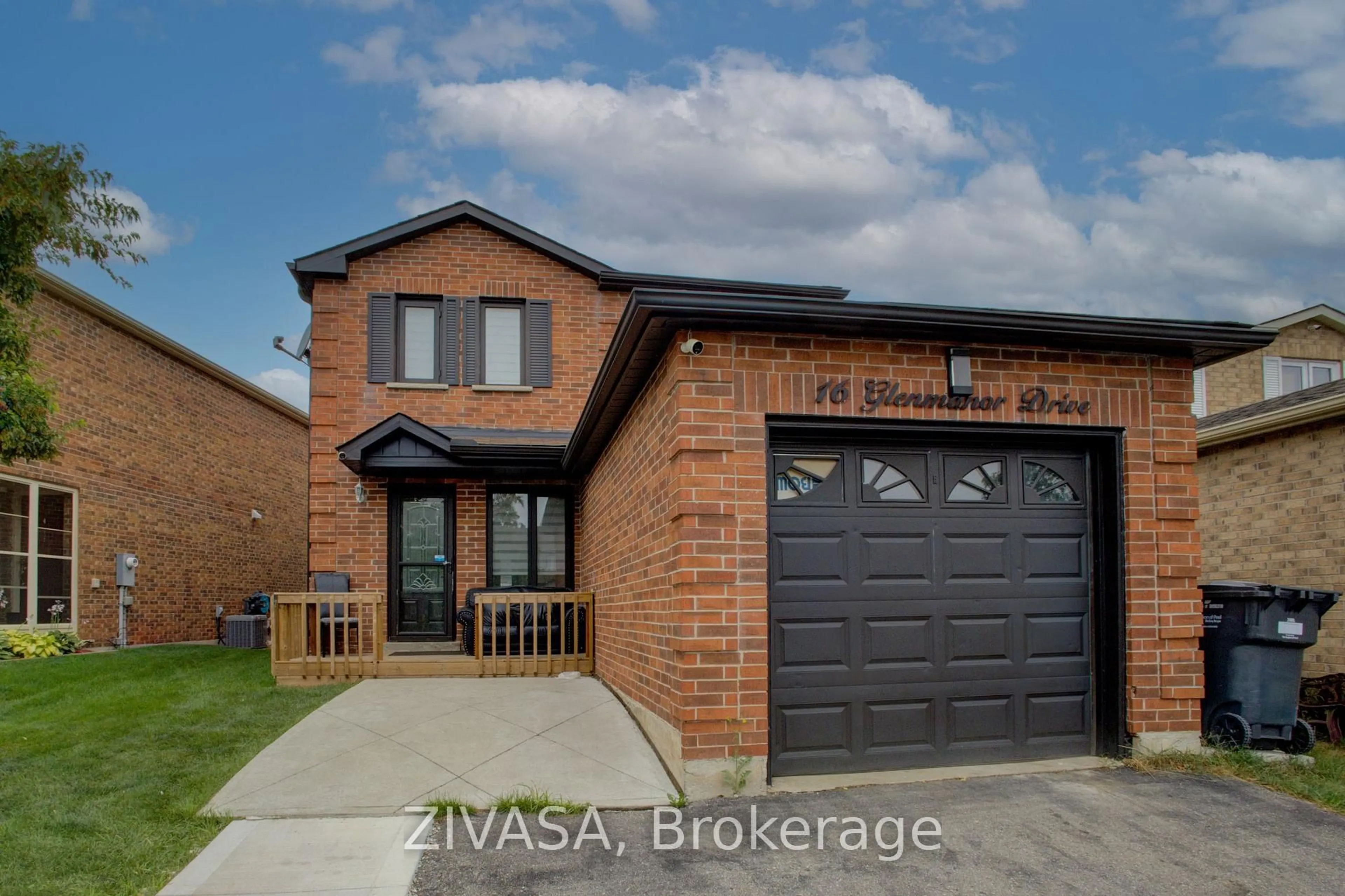 Home with brick exterior material, street for 16 Glenmanor Dr, Brampton Ontario L6Z 3Z3