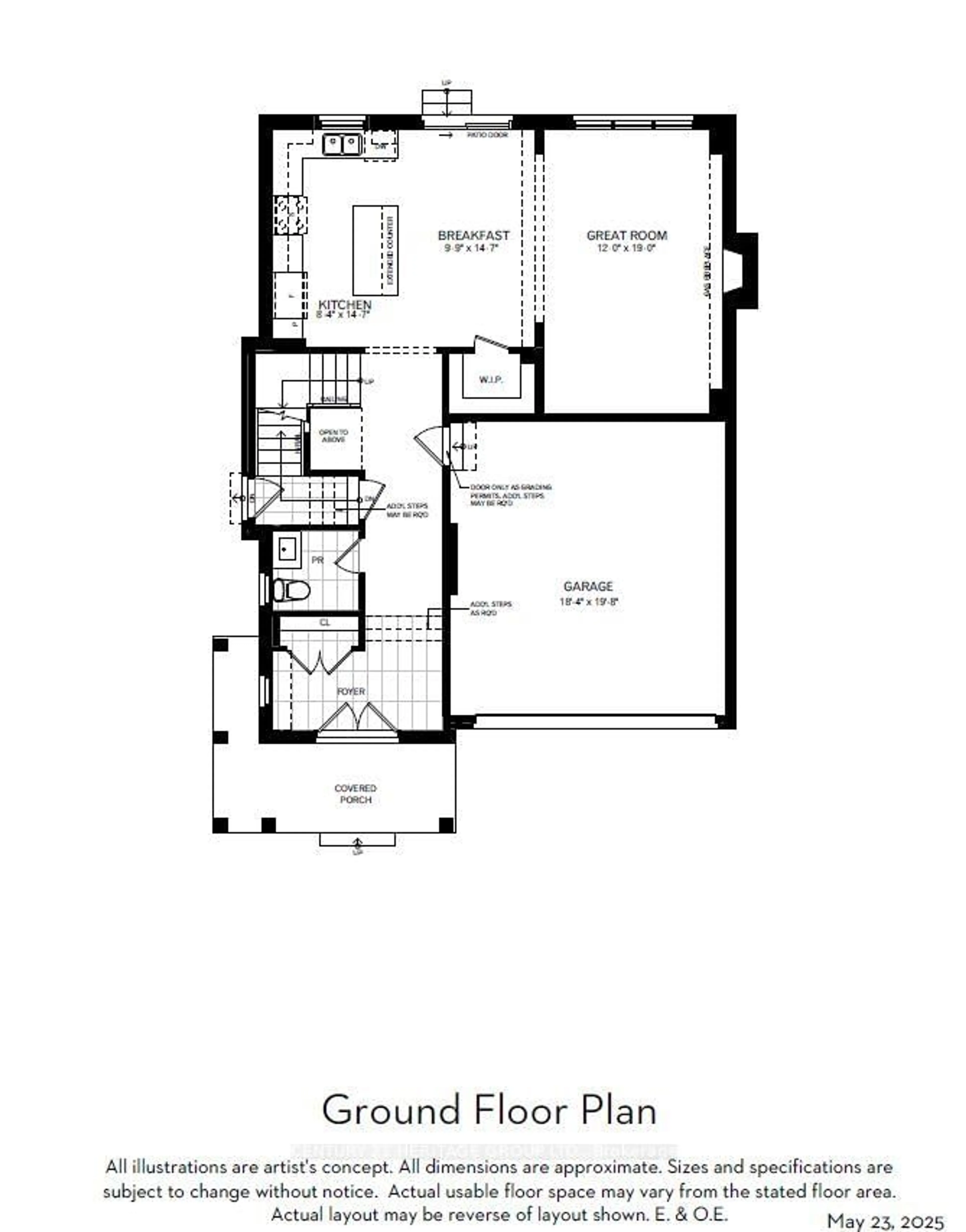 Floor plan for 52 Meyer Dr #Lot 46, Orangeville Ontario L9W 4S2