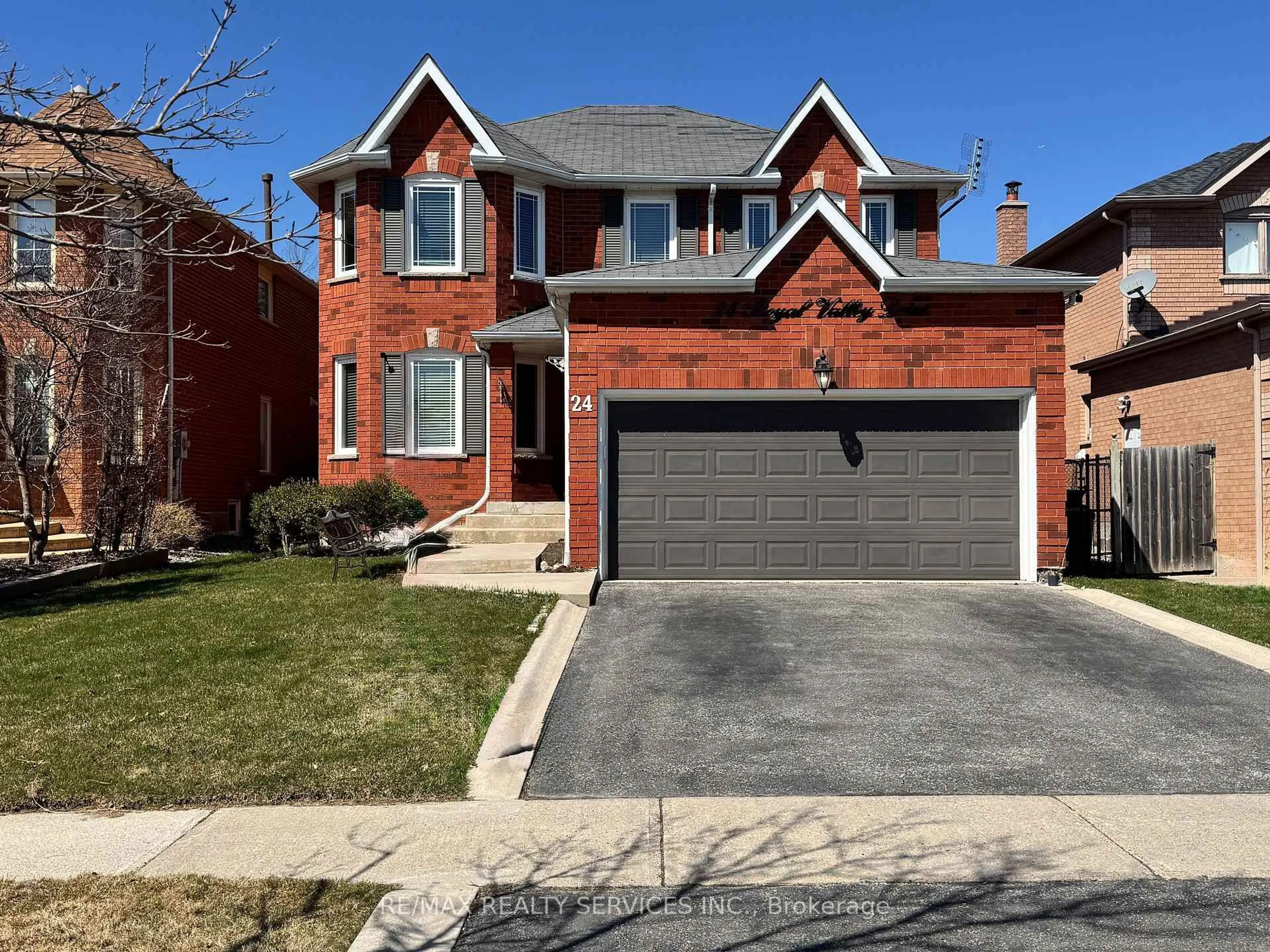 Home with brick exterior material, street for 24 Royal Valley Dr, Caledon Ontario L7C 1B2