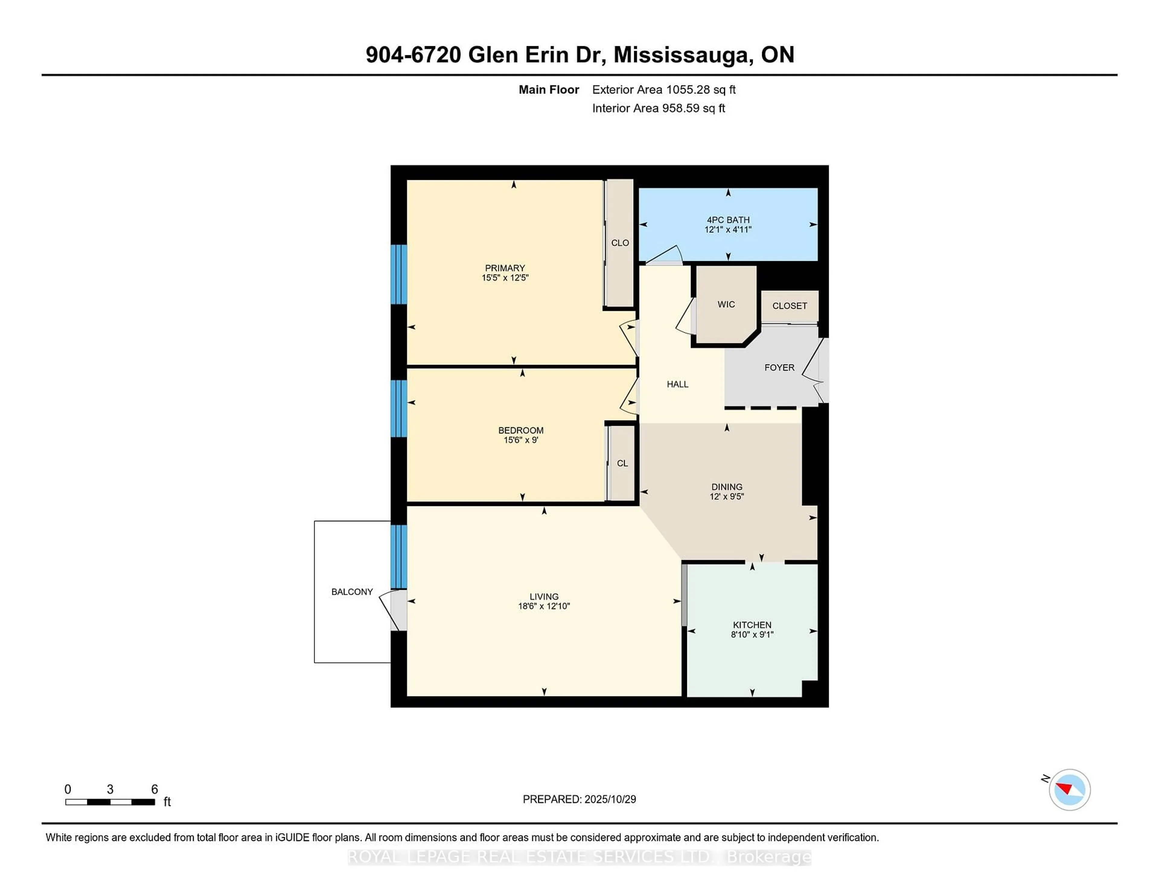 Floor plan for 6720 Glen Erin Dr #904, Mississauga Ontario L5N 3K8