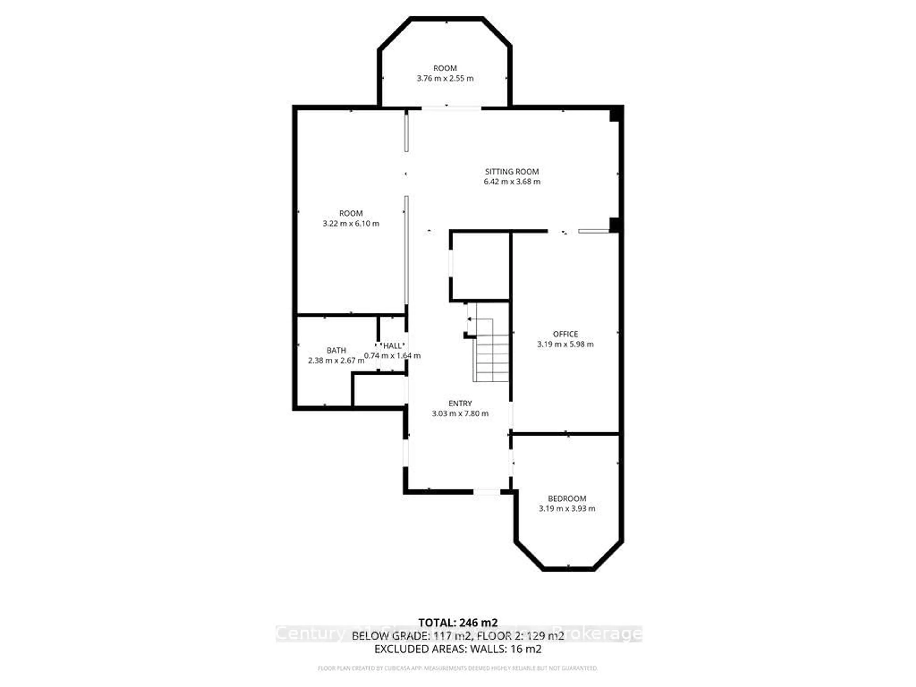 Floor plan for 5580 Millbrook Lane, Mississauga Ontario L5M 3X9