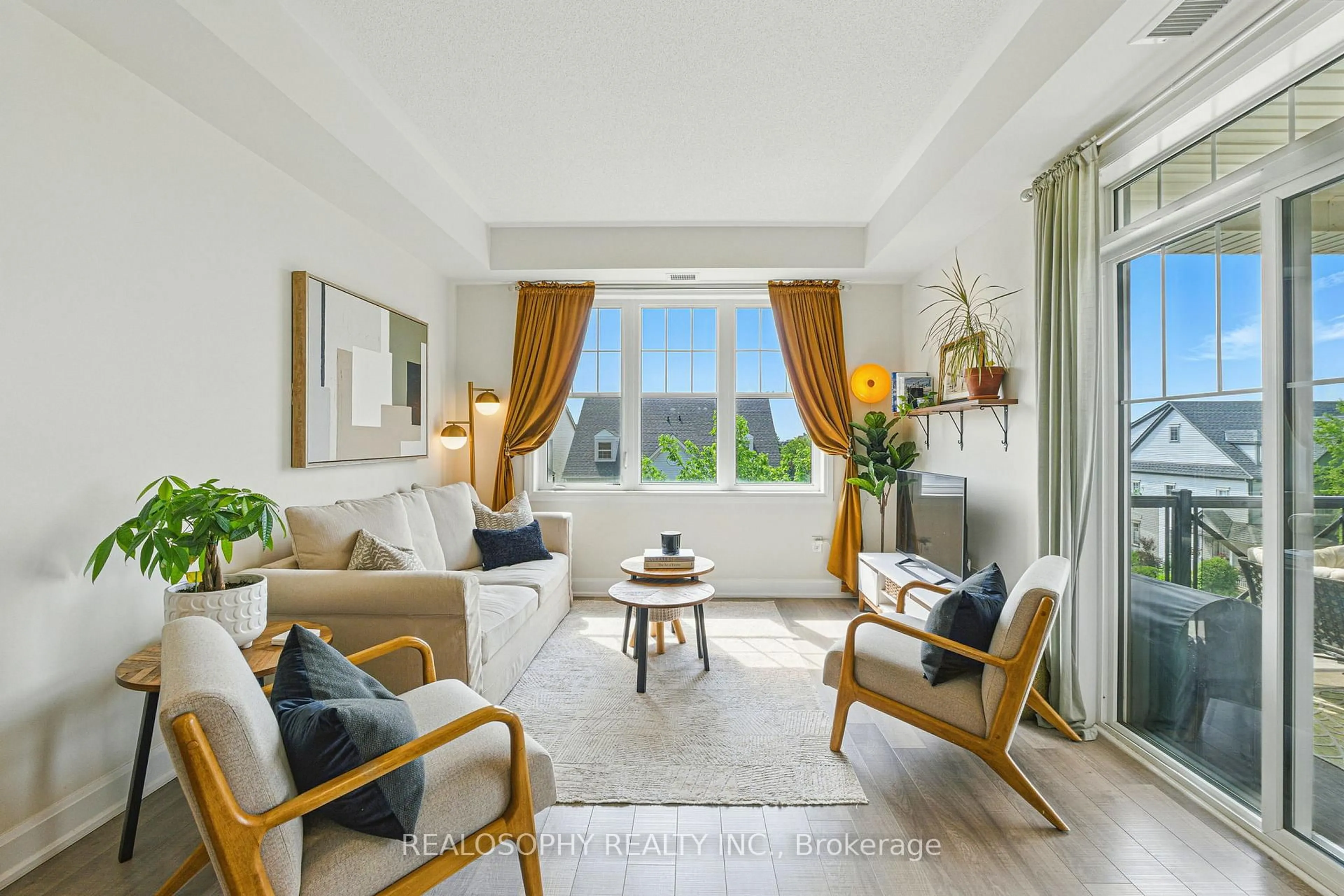 Living room with furniture, unknown for 2333 Sawgrass Dr #304, Oakville Ontario L6H 0L2