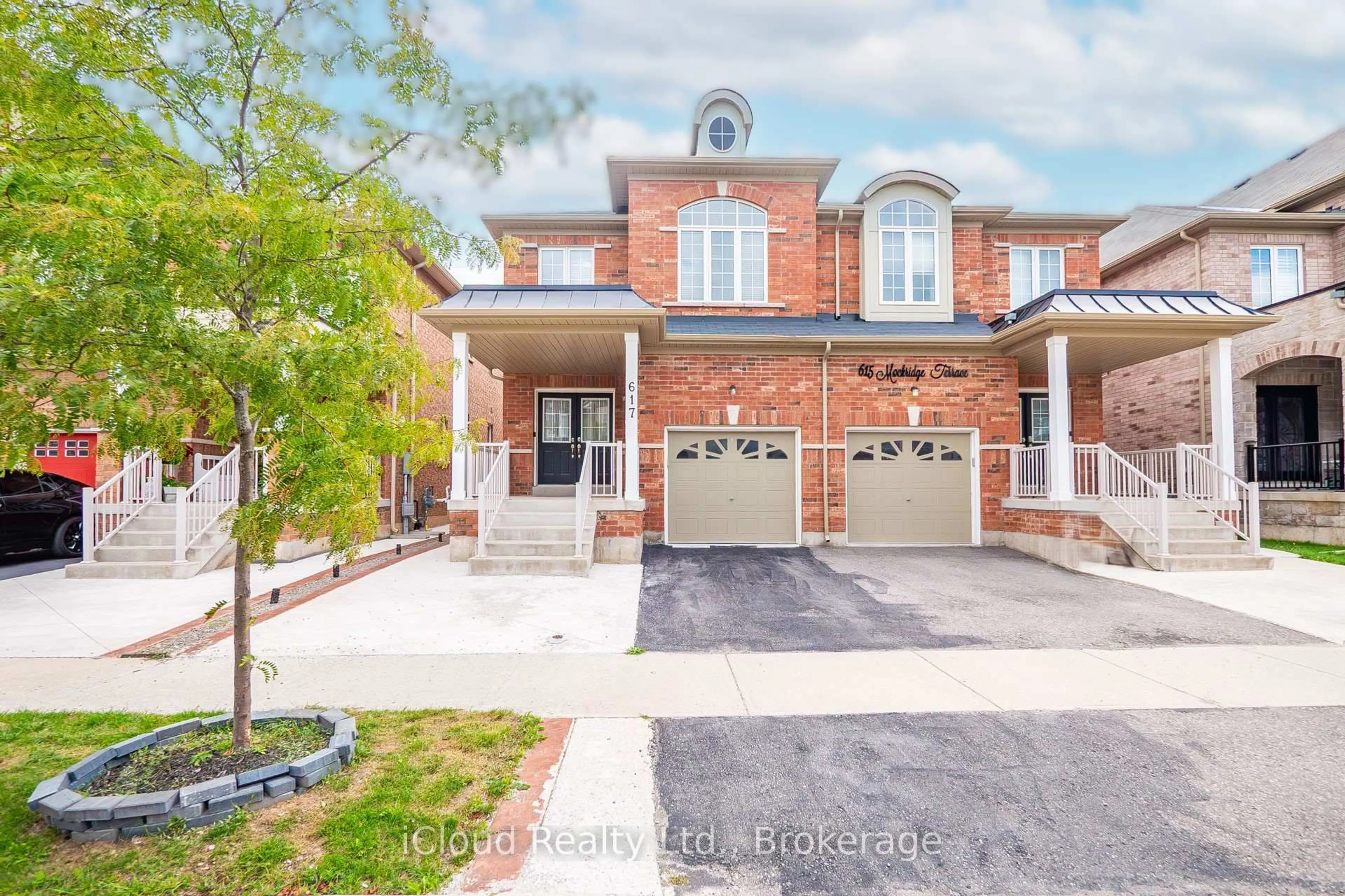 Home with brick exterior material, street for 617 Mockridge Terr, Milton Ontario L9T 7V2