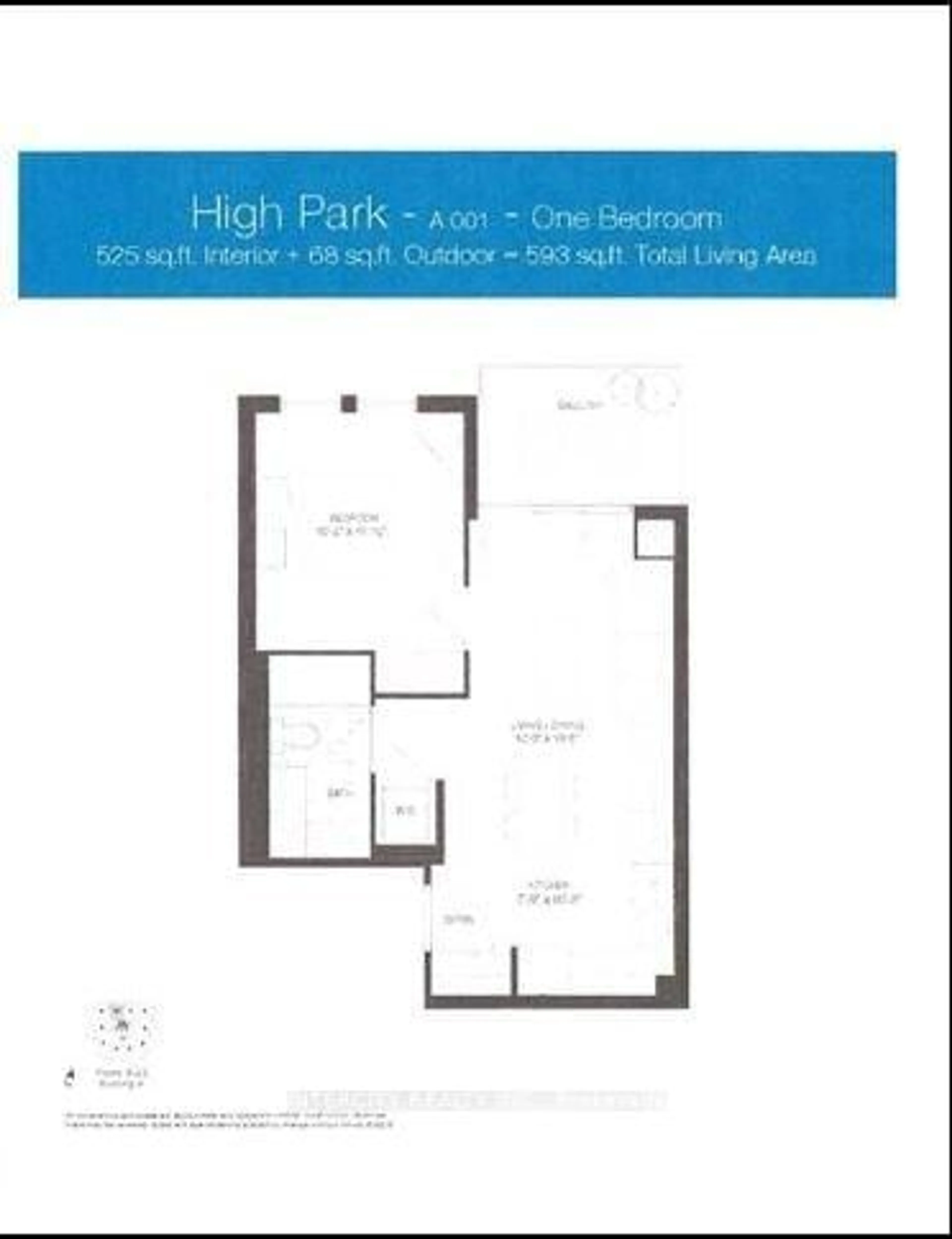 Floor plan for 15 Zorra St #2010, Toronto Ontario M8Z 4Z6