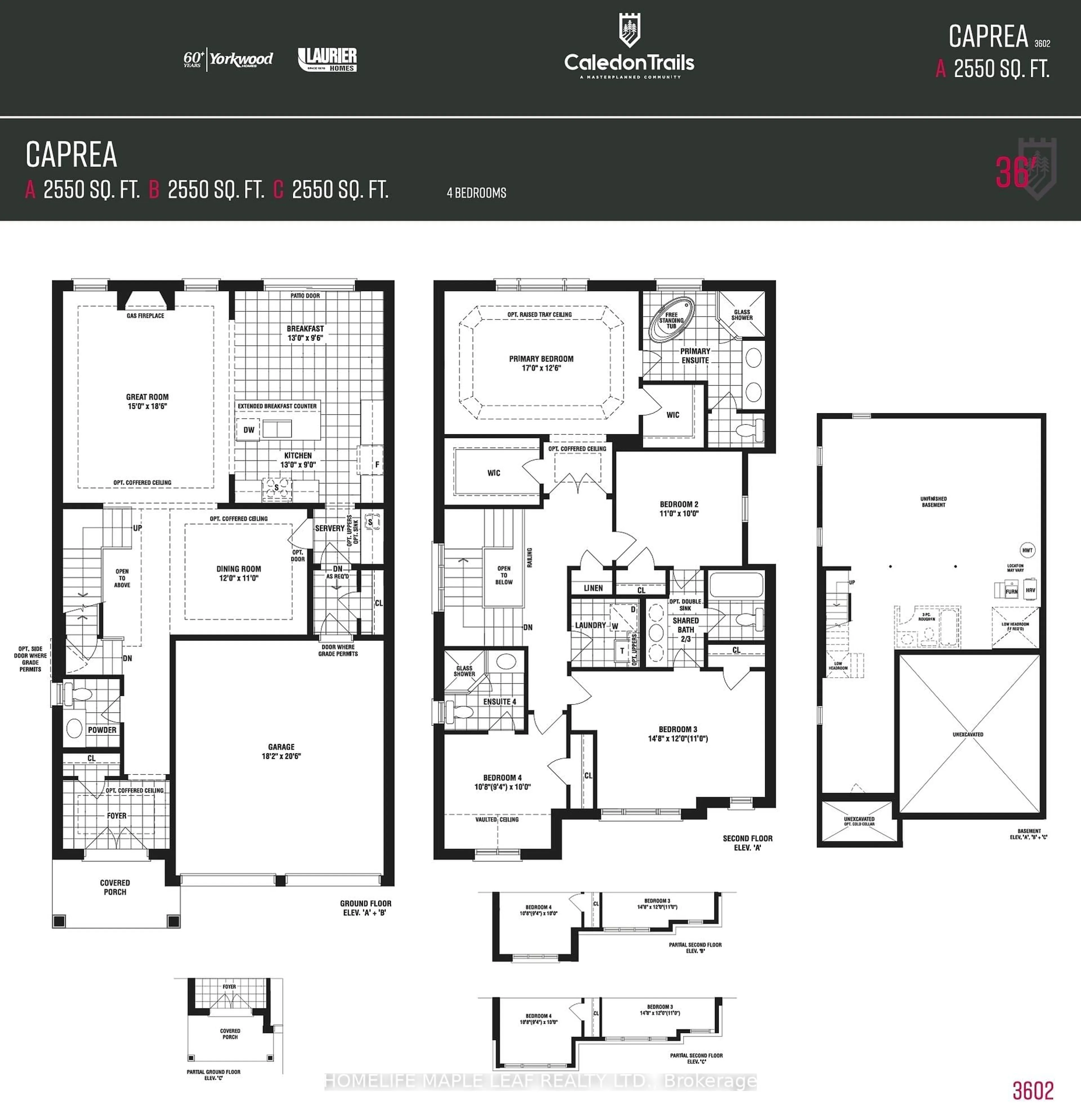 Floor plan for 20 Spinland St, Caledon Ontario L2C 4K4