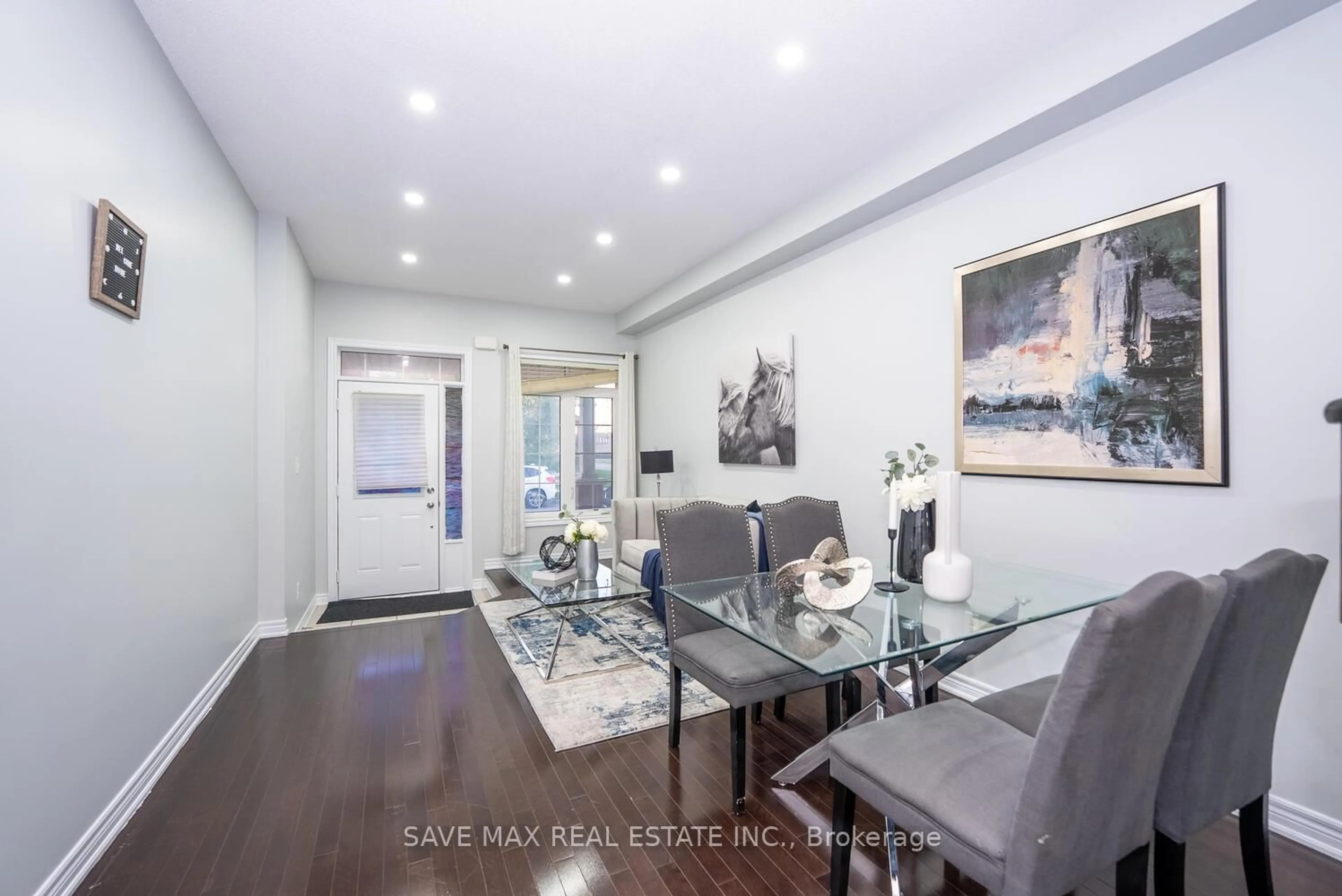 Dining room, wood/laminate floor for 17 Primo Rd, Brampton Ontario L7A 0Z9