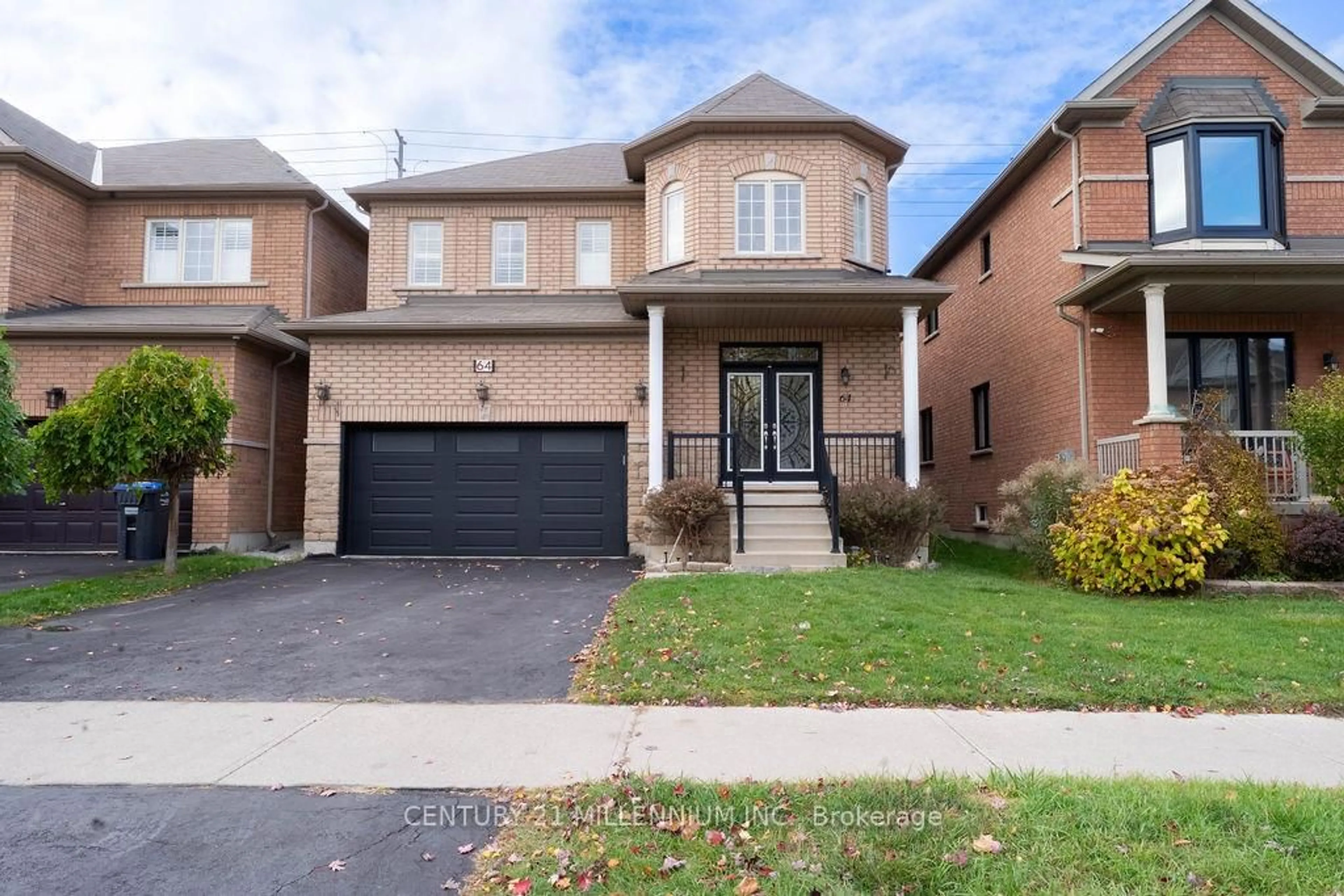Home with brick exterior material, street for 64 Executive Crt, Brampton Ontario L6R 0L5