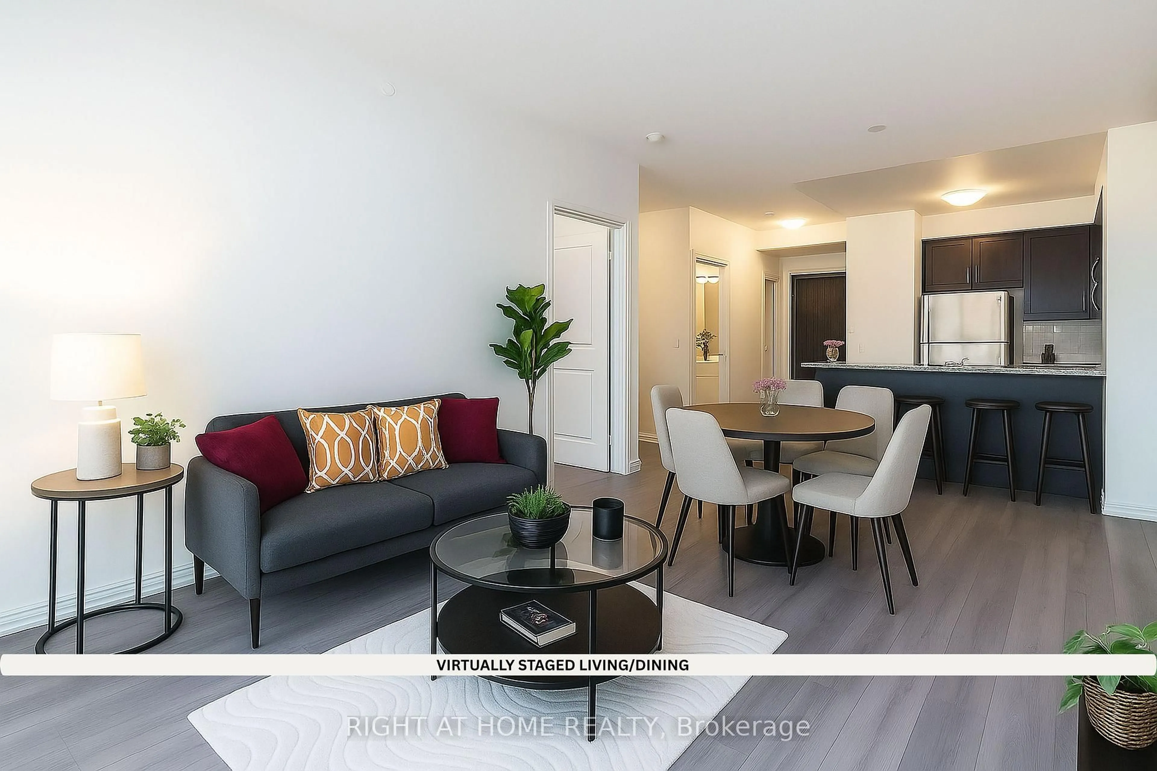 Living room with furniture, unknown for 349 Rathburn Rd #511, Mississauga Ontario L5B 0G9