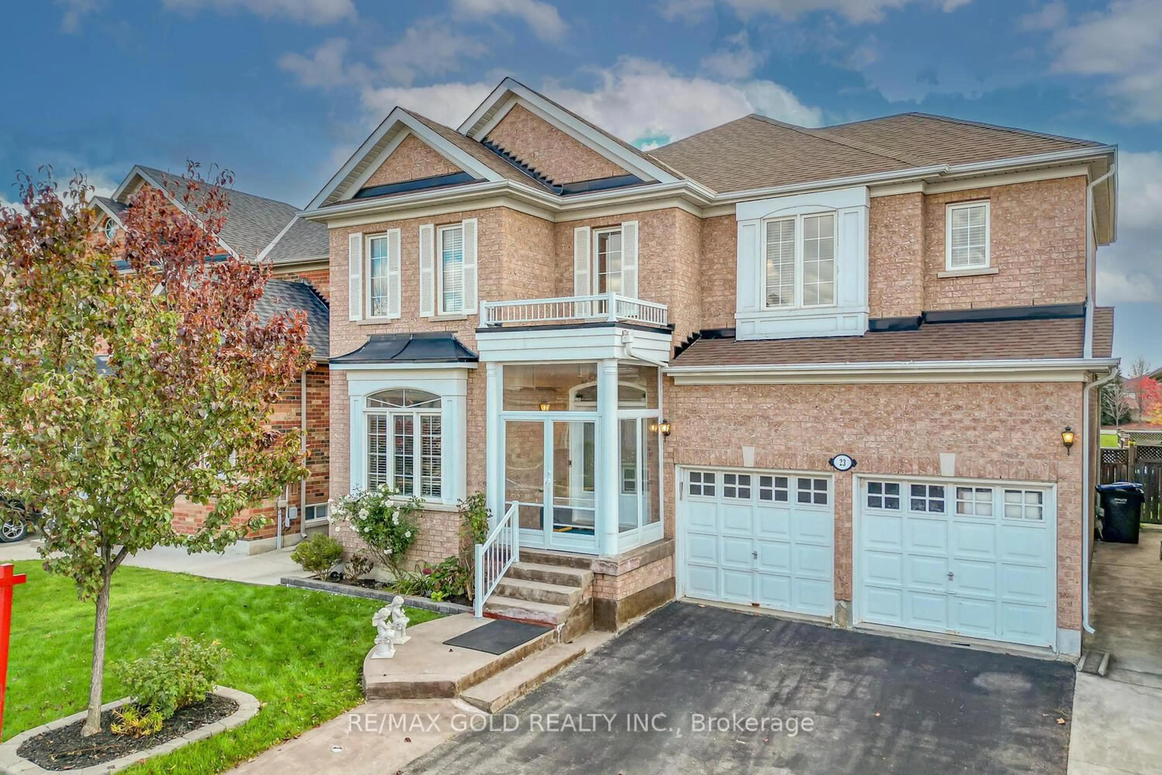 Home with brick exterior material, street for 23 Yellow Pine Rd, Brampton Ontario L6P 2E4