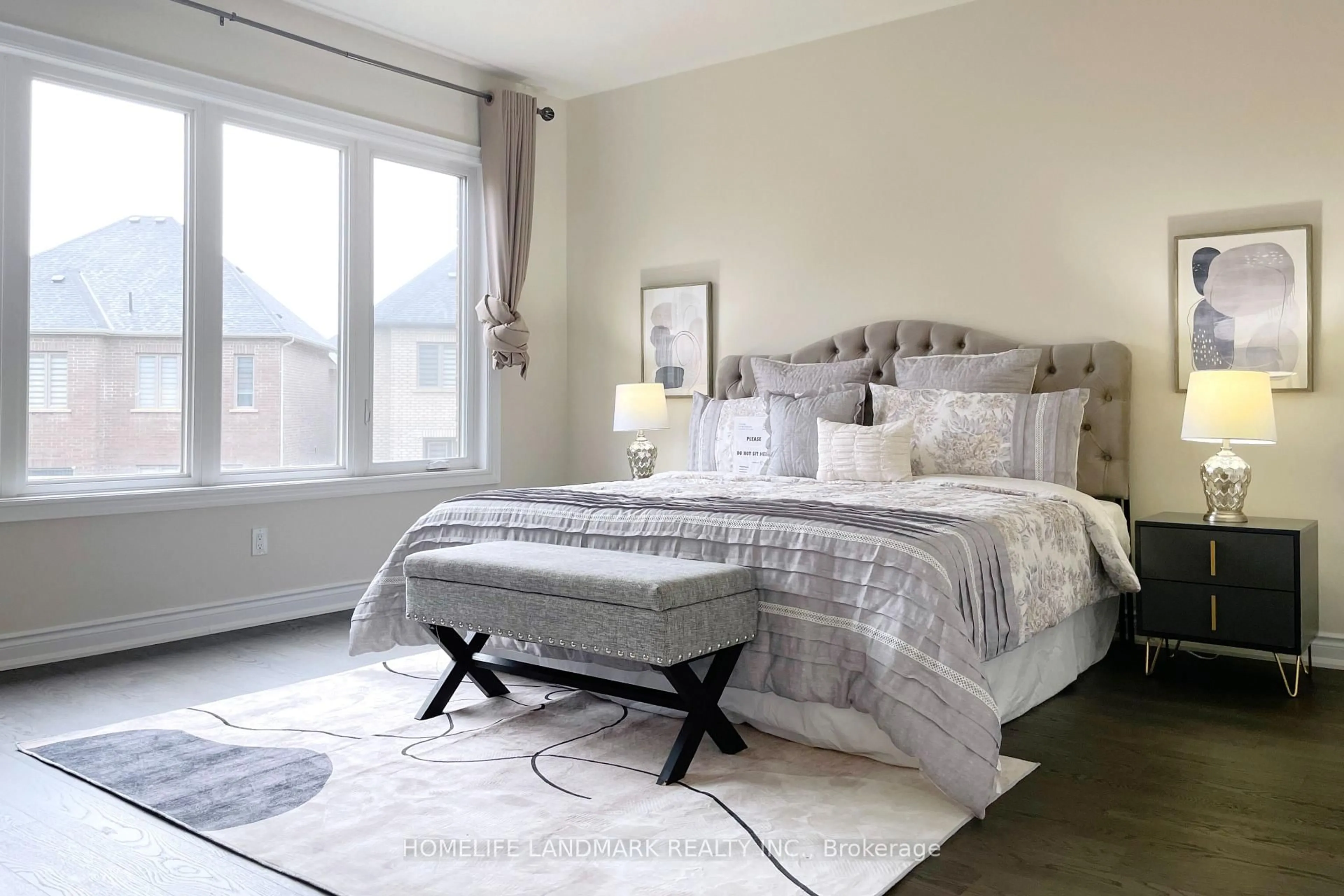 Bedroom with bed, carpet floor for 3404 Mosley Gate, Oakville Ontario L6H 0Z1