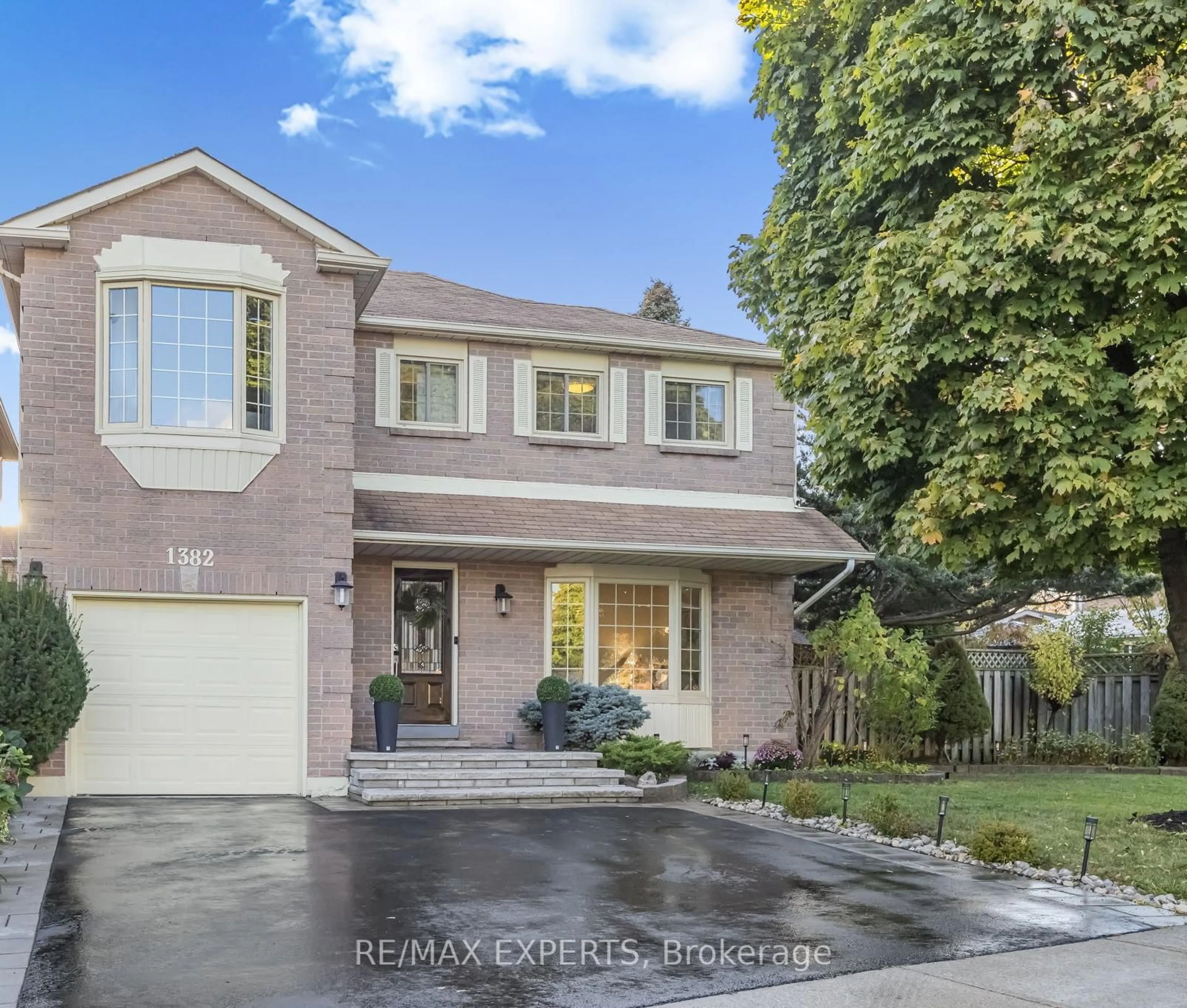 Home with brick exterior material, street for 1382 Hazel Mccleary Dr, Oakville Ontario L6J 7B1