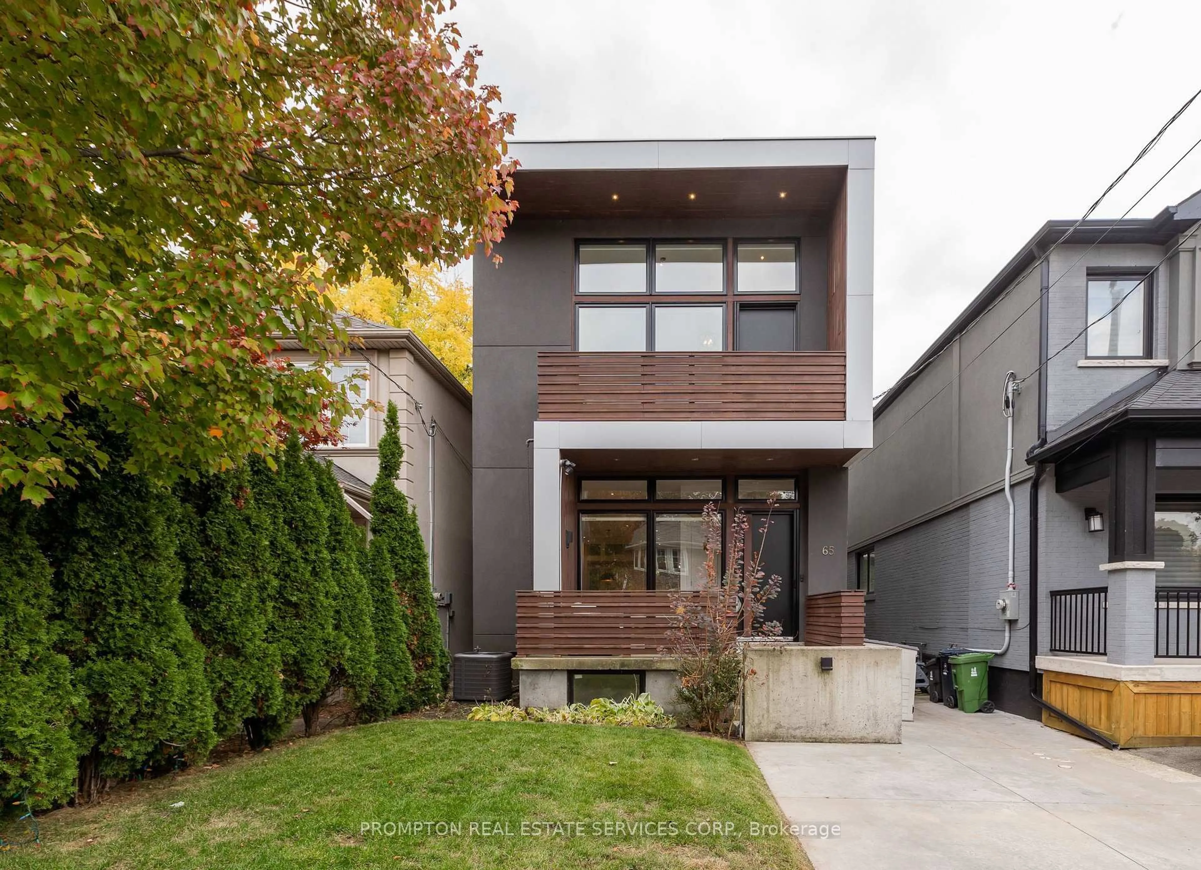 Home with brick exterior material, street for 65 Harshaw Ave, Toronto Ontario M6S 1X9