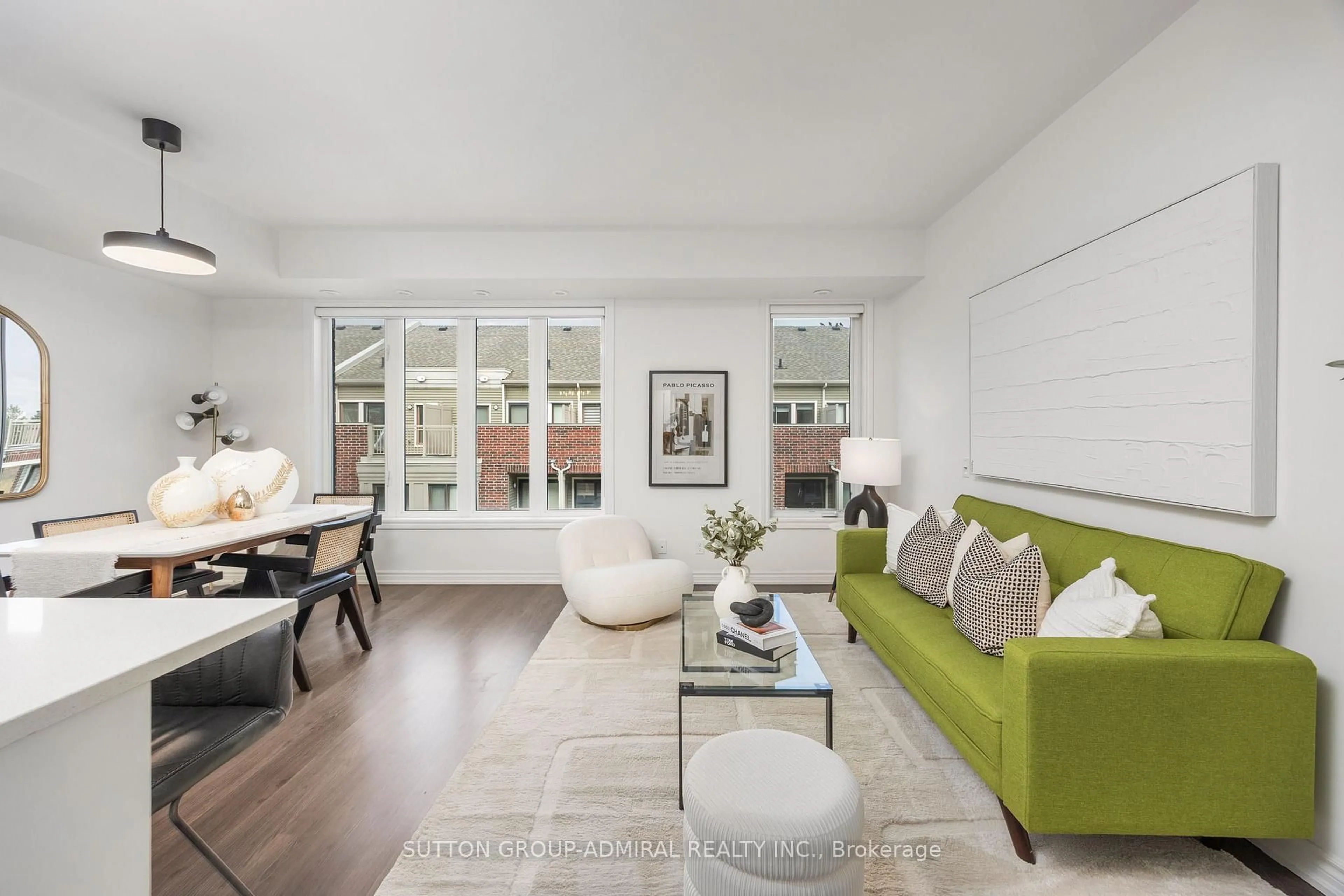 Living room with furniture, unknown for 125 Long Branch Ave #14, Toronto Ontario M8W 0A9