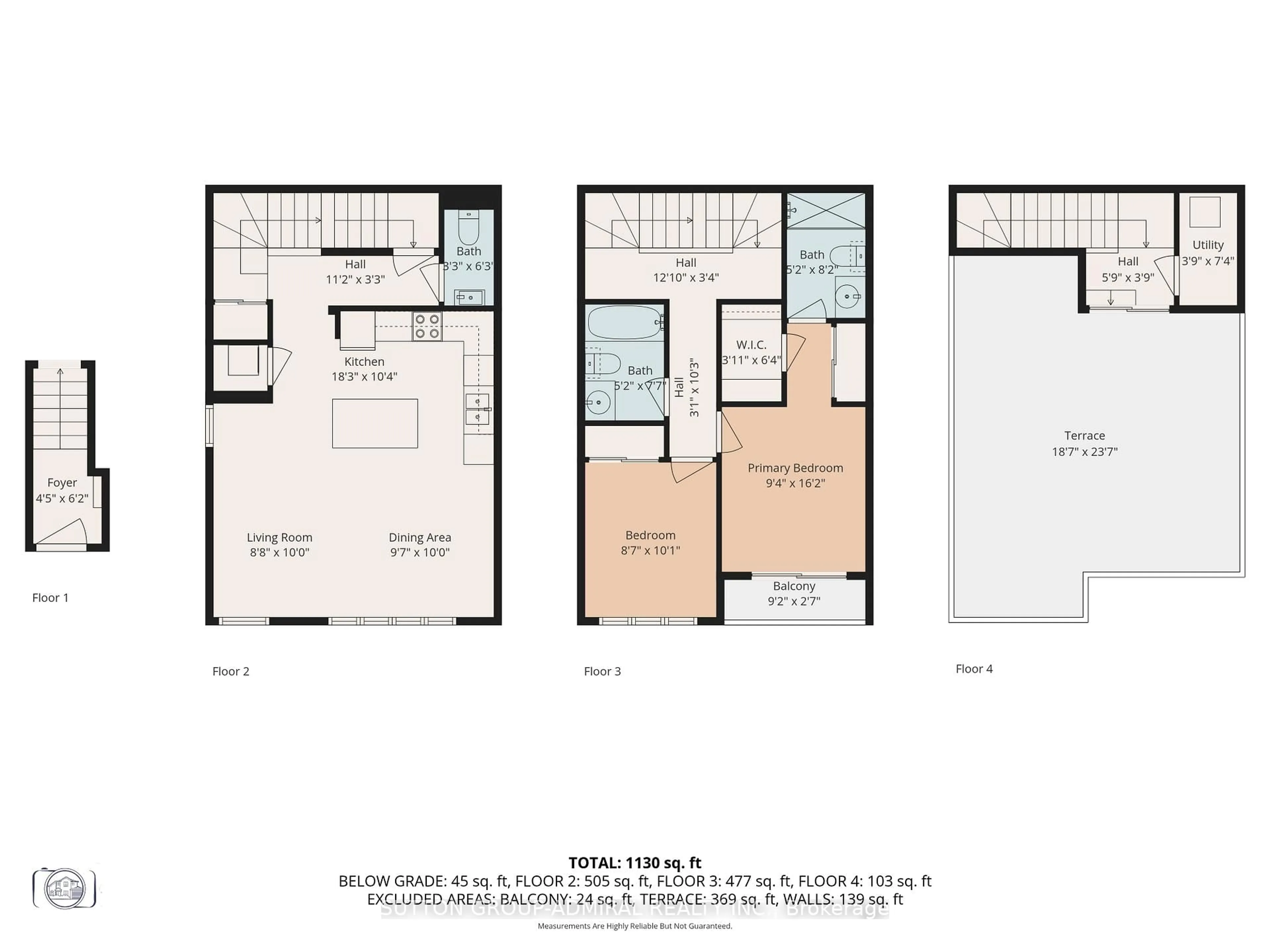 Floor plan for 125 Long Branch Ave #14, Toronto Ontario M8W 0A9
