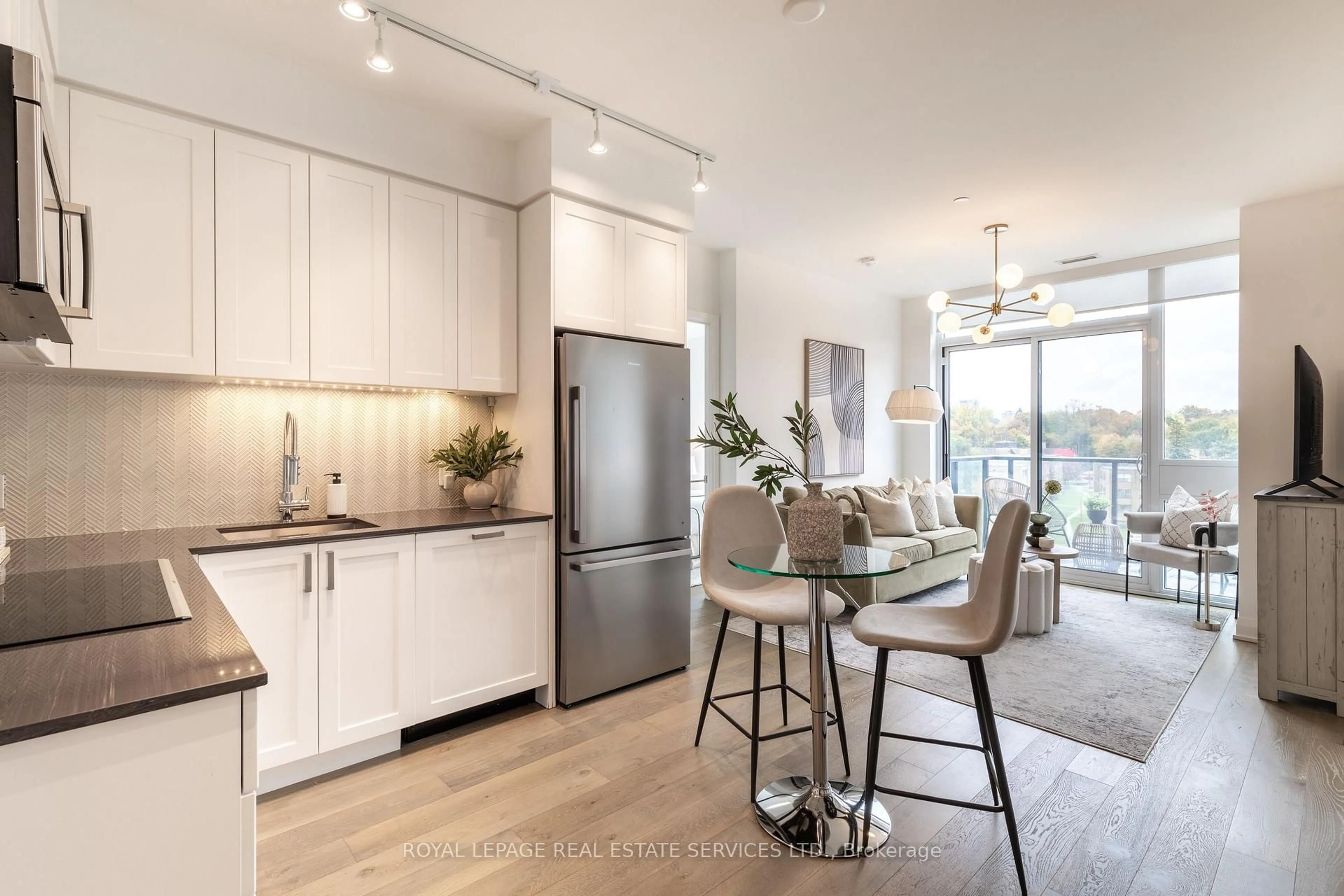 Open concept kitchen, unknown for 293 The Kingsway #617, Toronto Ontario M9A 0E8