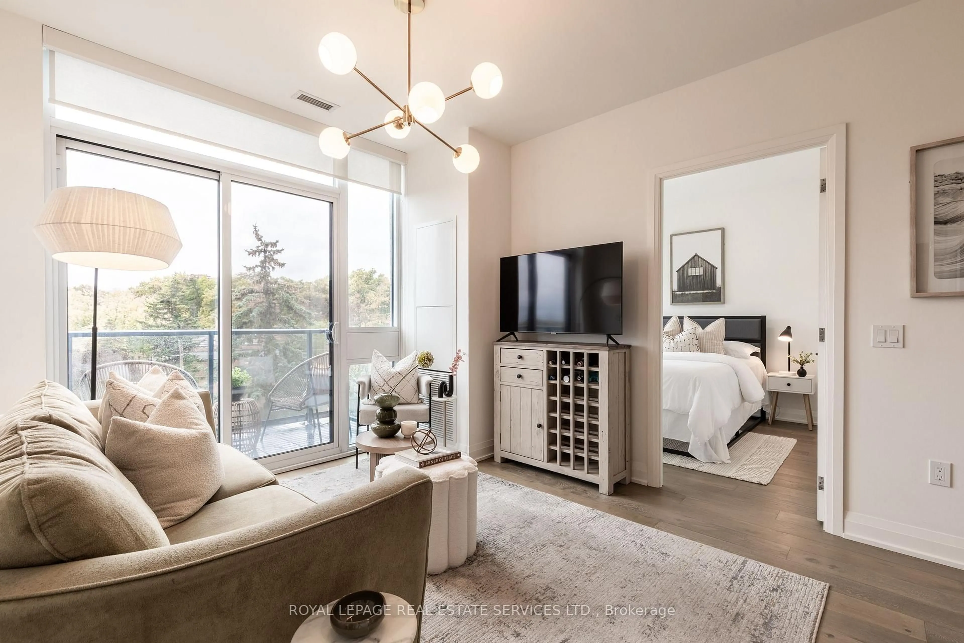 Living room with furniture, unknown for 293 The Kingsway #617, Toronto Ontario M9A 0E8