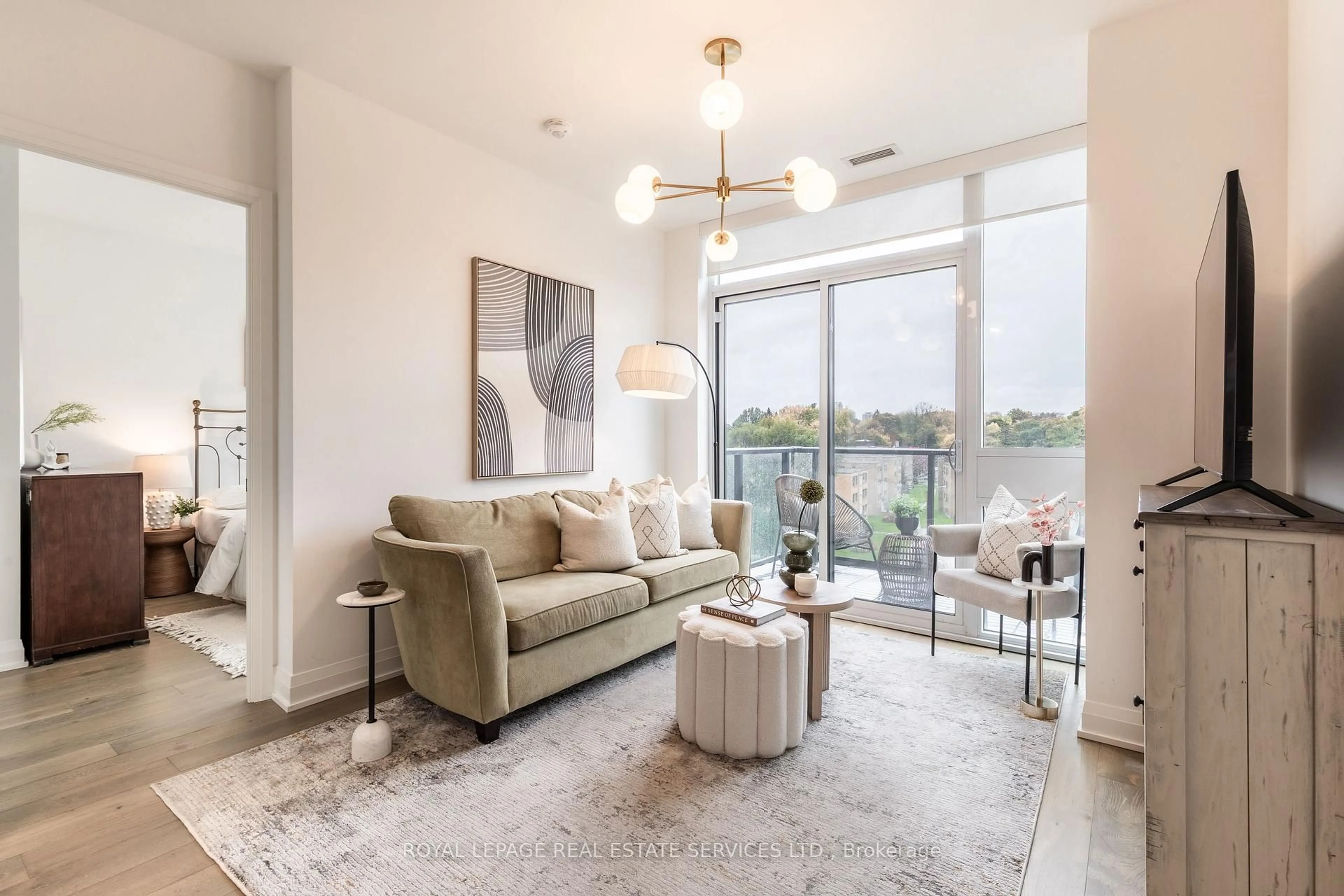 Living room with furniture, unknown for 293 The Kingsway #617, Toronto Ontario M9A 0E8