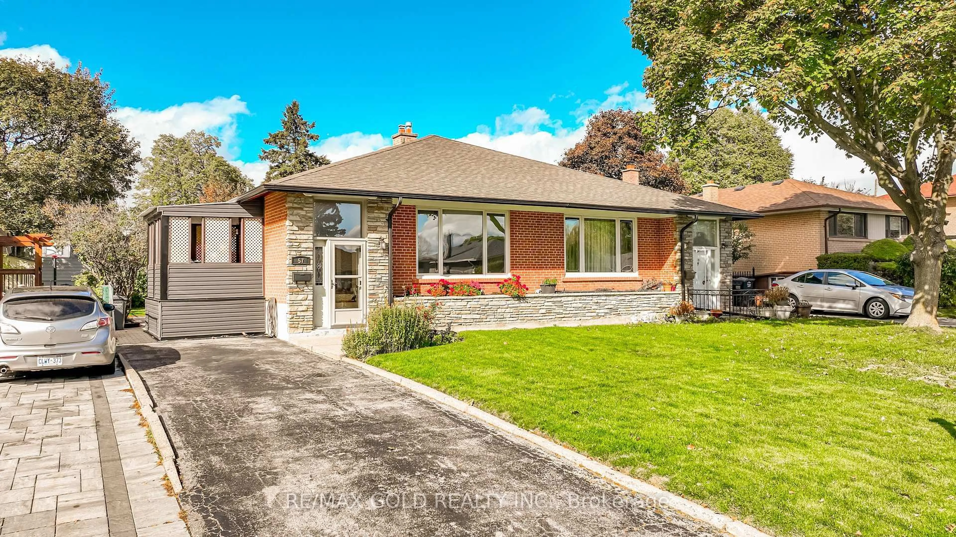 Home with brick exterior material, street for 57 alderbury Cres, Brampton Ontario L6T 1P5