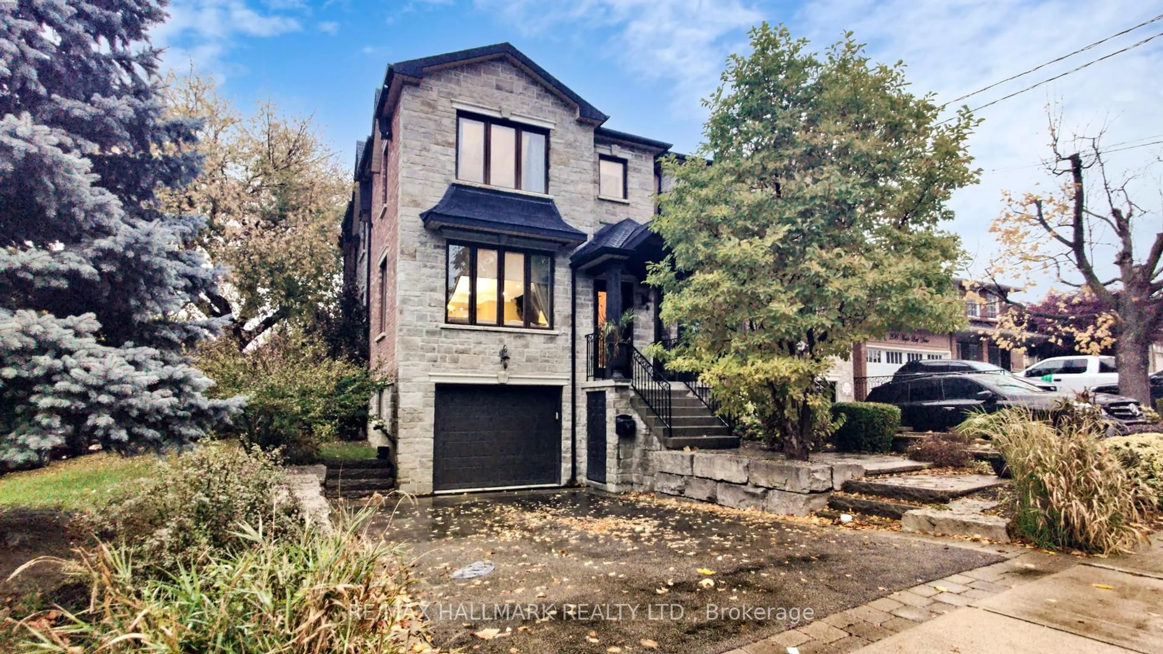 Home with brick exterior material, street for 204 Maple Leaf Dr, Toronto Ontario M6L 1P1