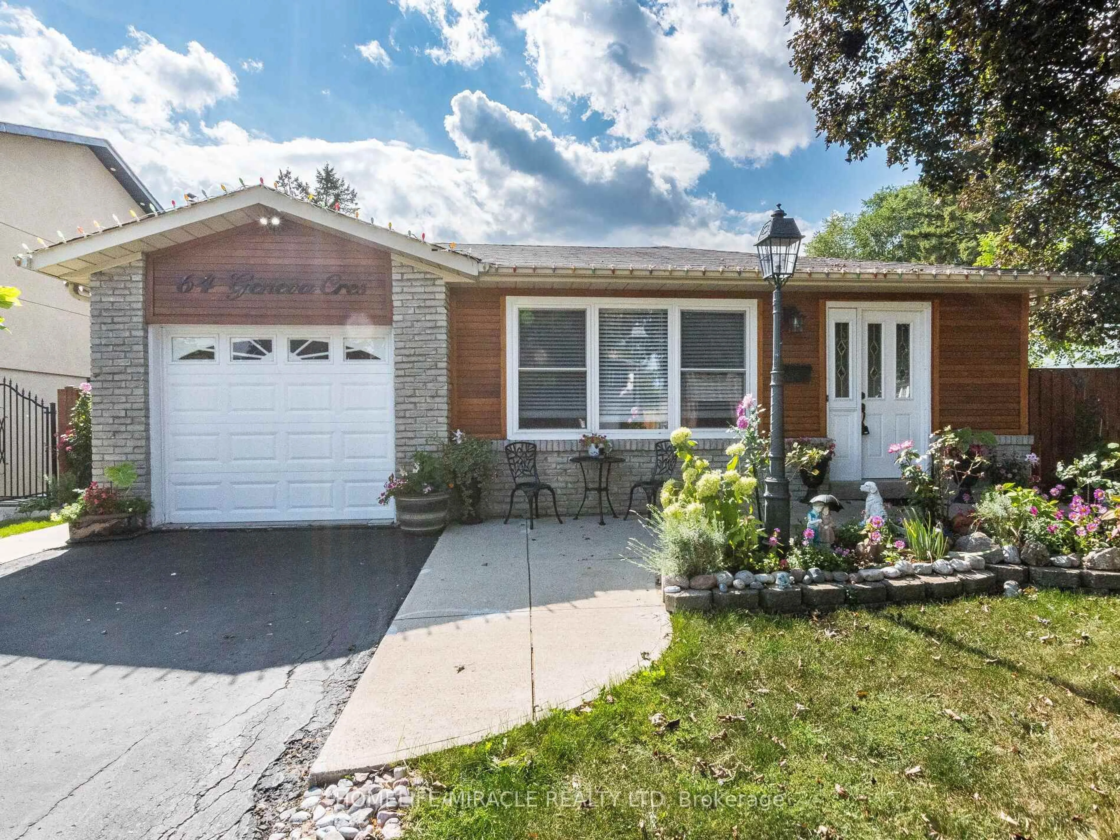 Home with brick exterior material, street for 64 Geneva Cres, Brampton Ontario L6S 1K9