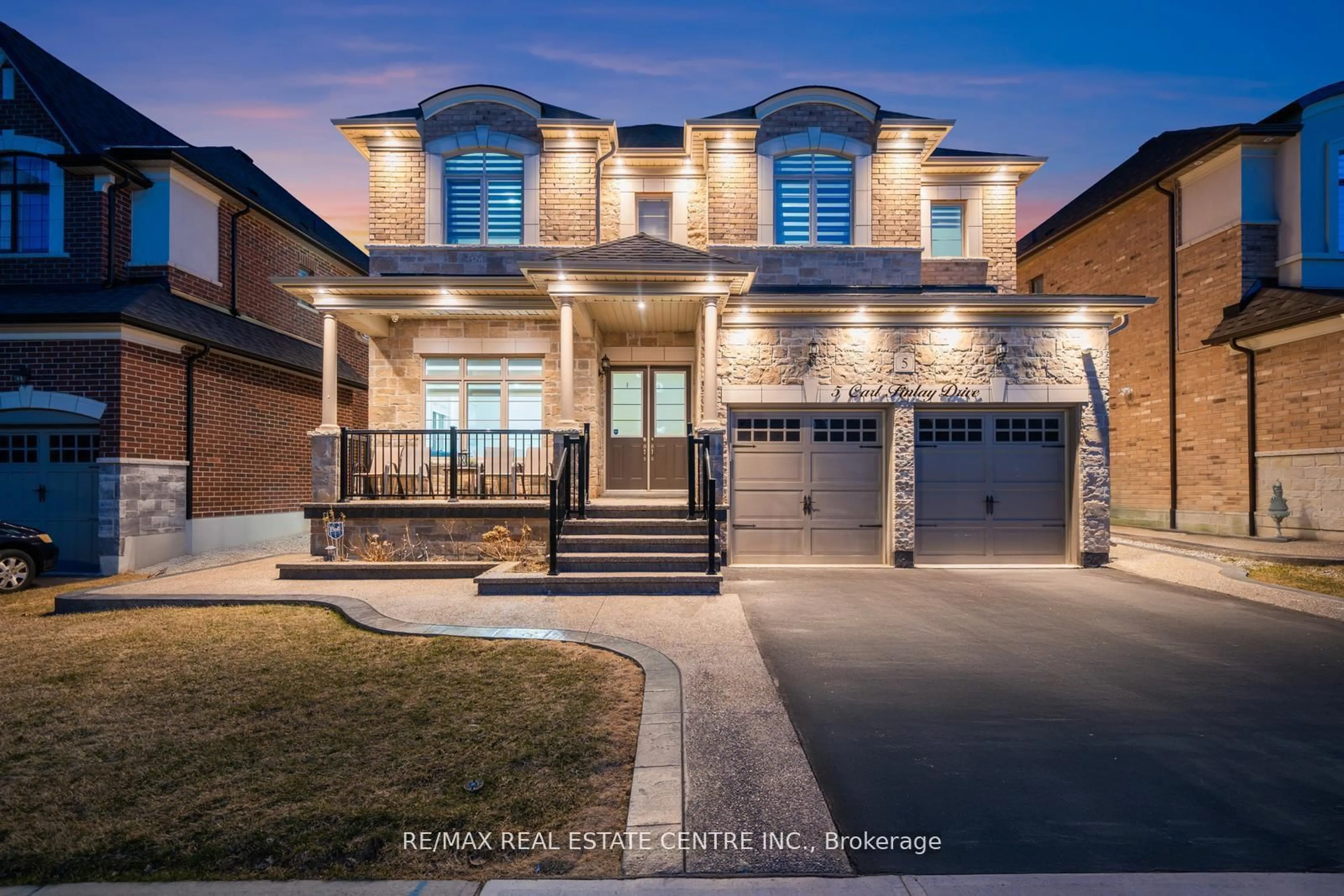 Home with brick exterior material, street for 5 Carl Finlay Dr, Brampton Ontario L6P 4G4