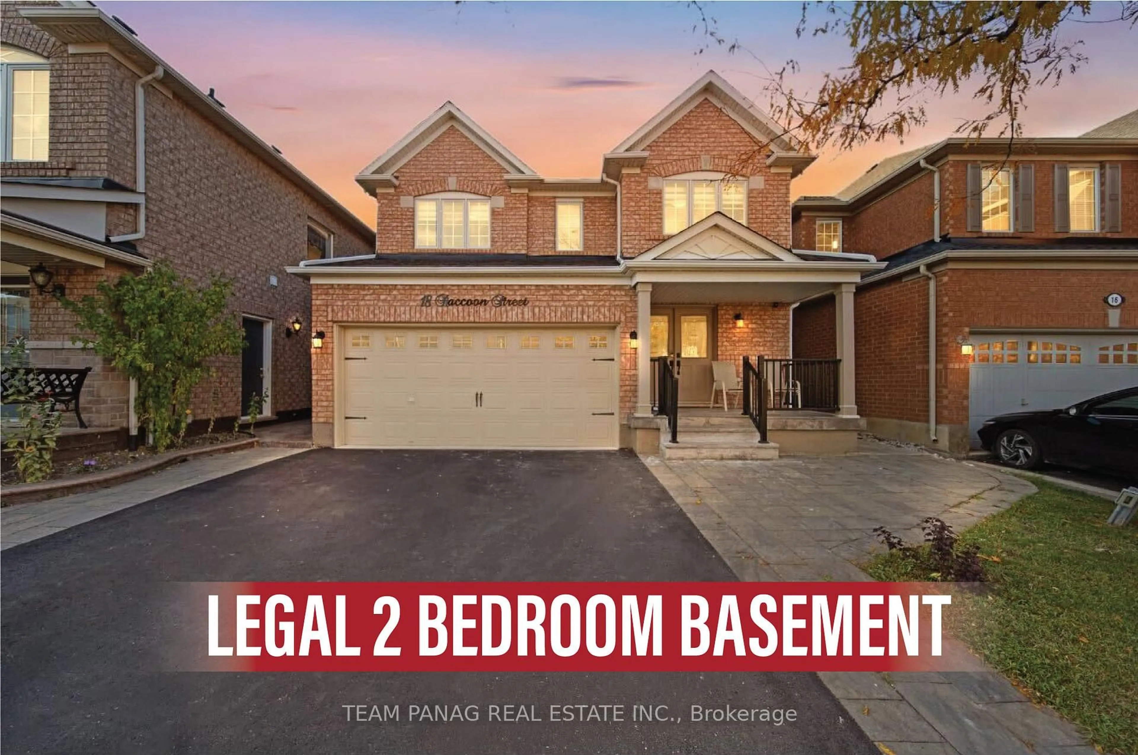 Home with brick exterior material, street for 18 Raccoon St, Brampton Ontario L6S 6L8
