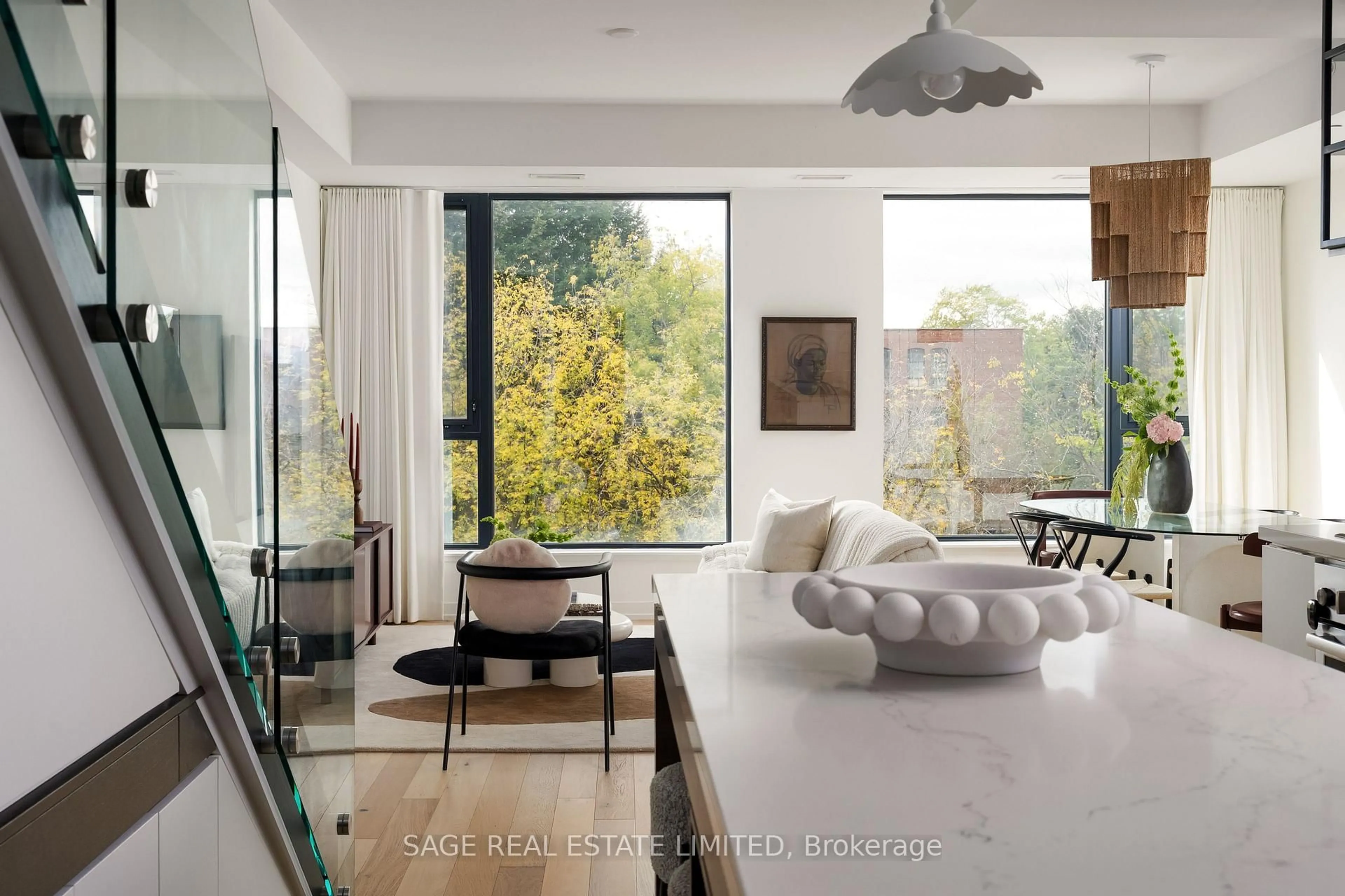 Living room with furniture, unknown for 35 Wabash Ave #321, Toronto Ontario M6R 0A9