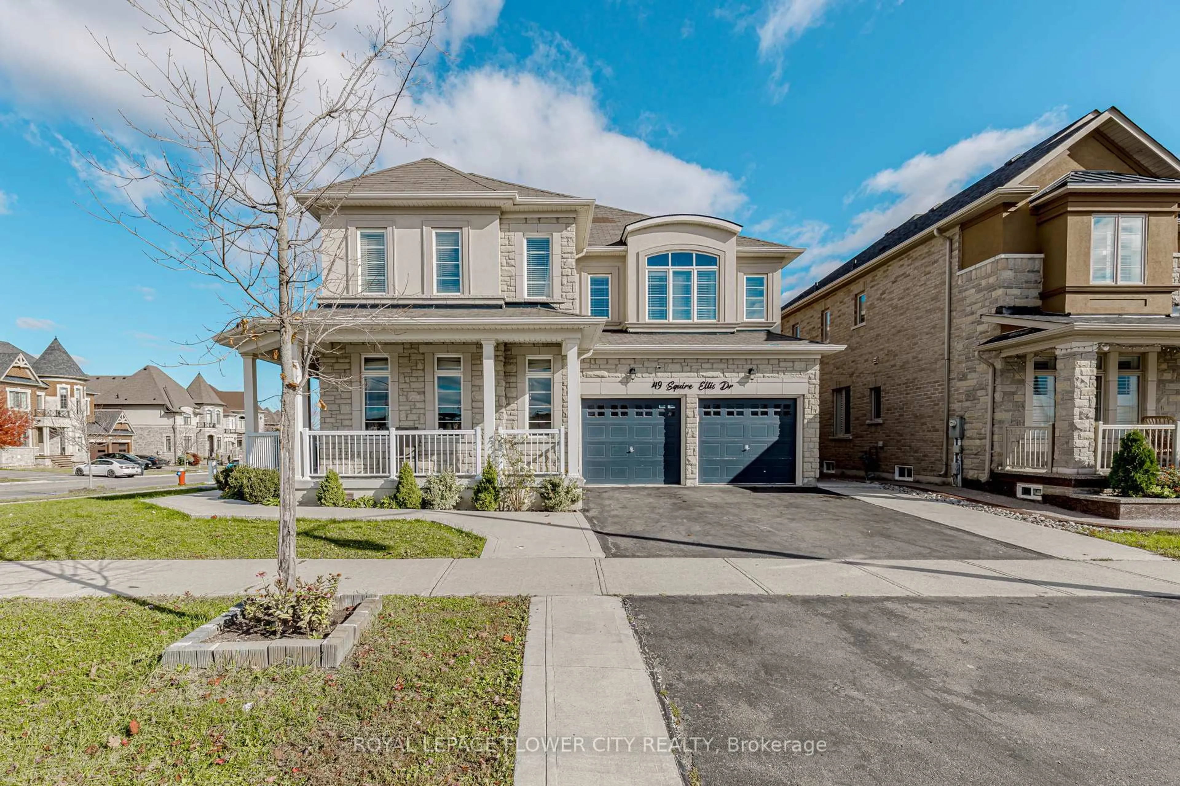 Home with brick exterior material, street for 49 Squire Ellis Dr, Brampton Ontario L6P 4C2