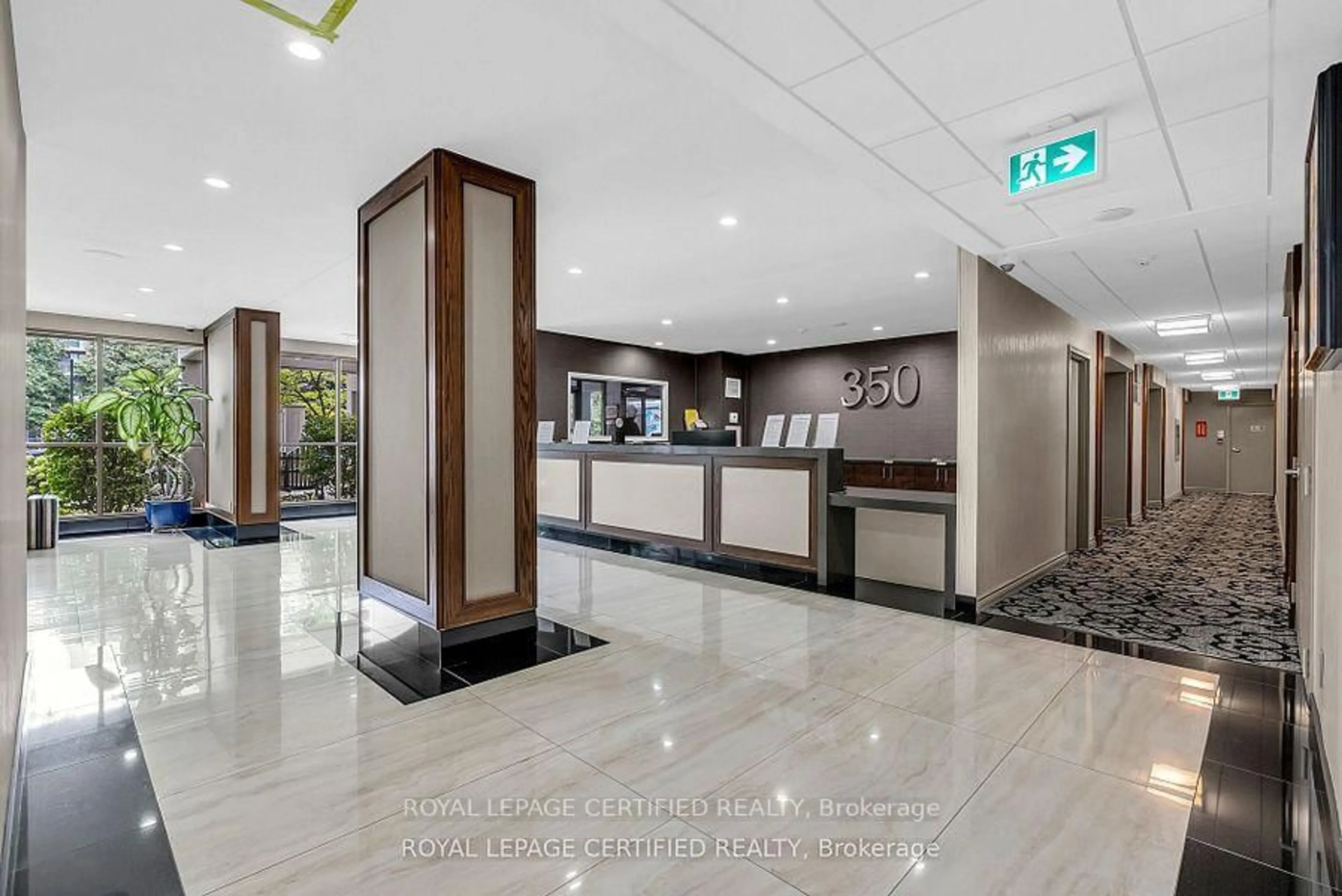Lobby for 350 Rathburn Rd #608, Mississauga Ontario L5B 3Y2