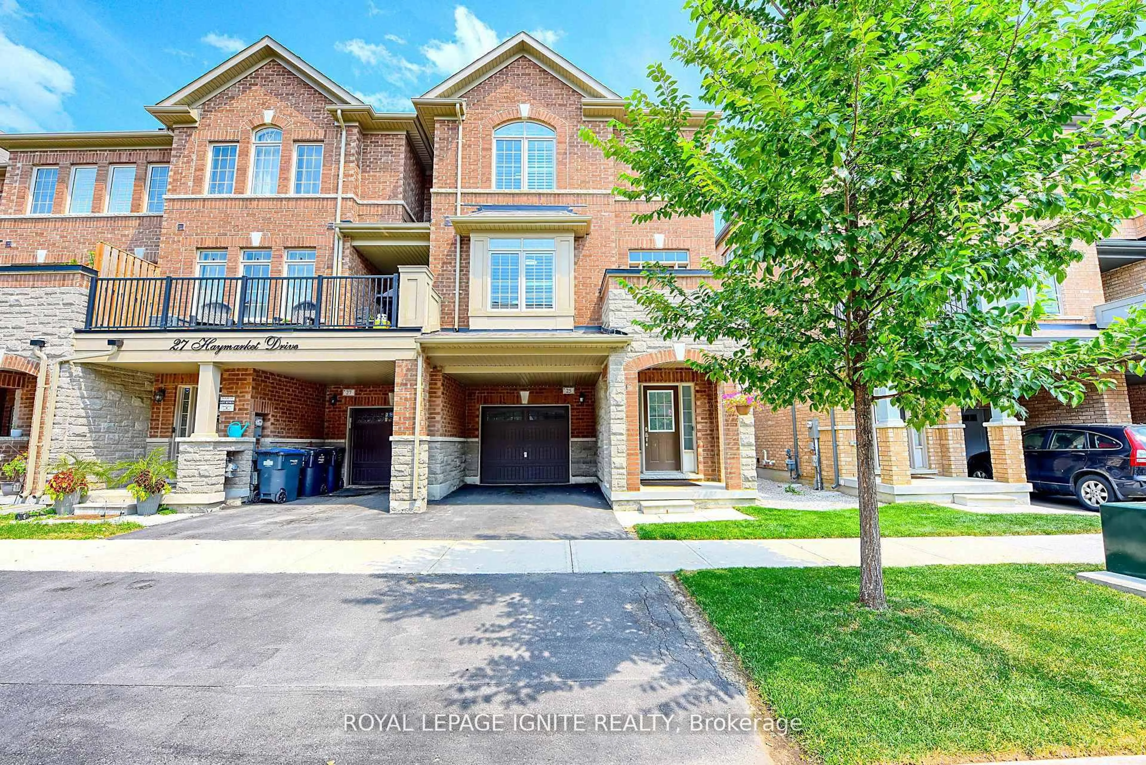 Home with brick exterior material, street for 25 Haymarket Dr, Brampton Ontario L7A 5C3