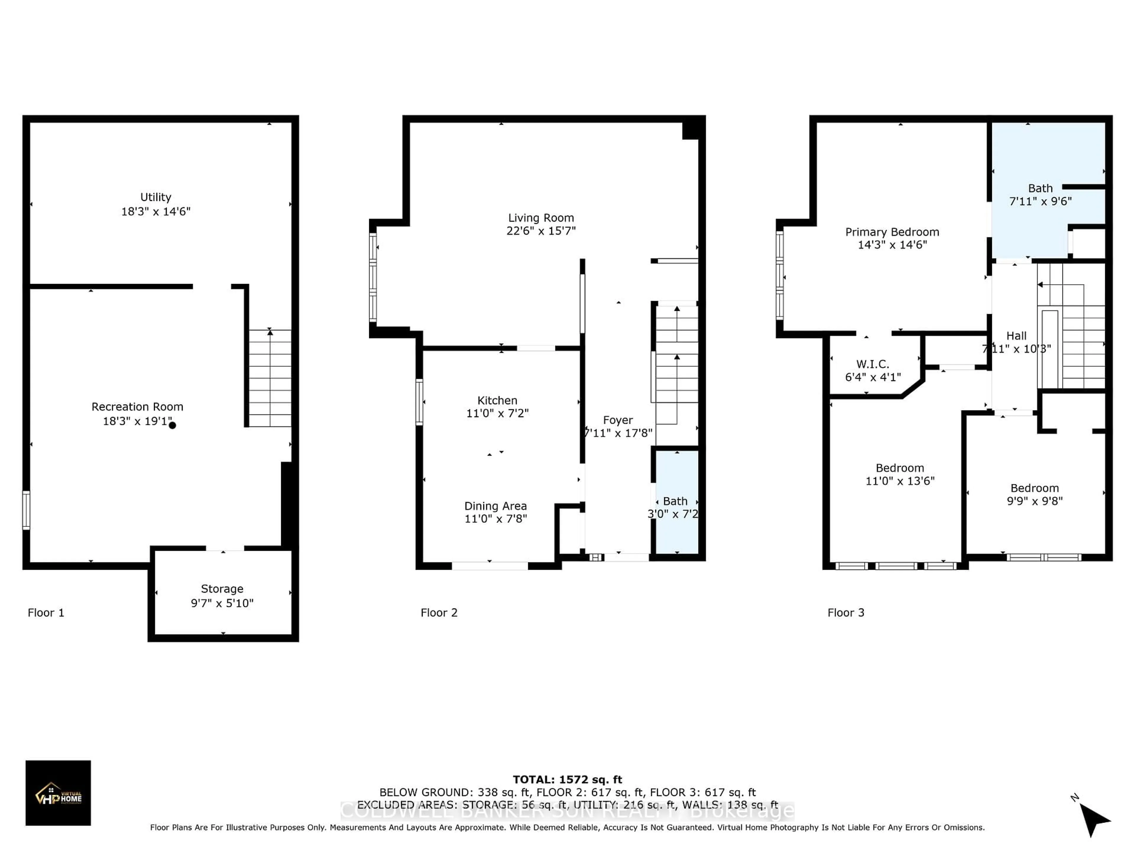 Floor plan for 138 Pressed Brick Dr, Brampton Ontario L6V 4K6