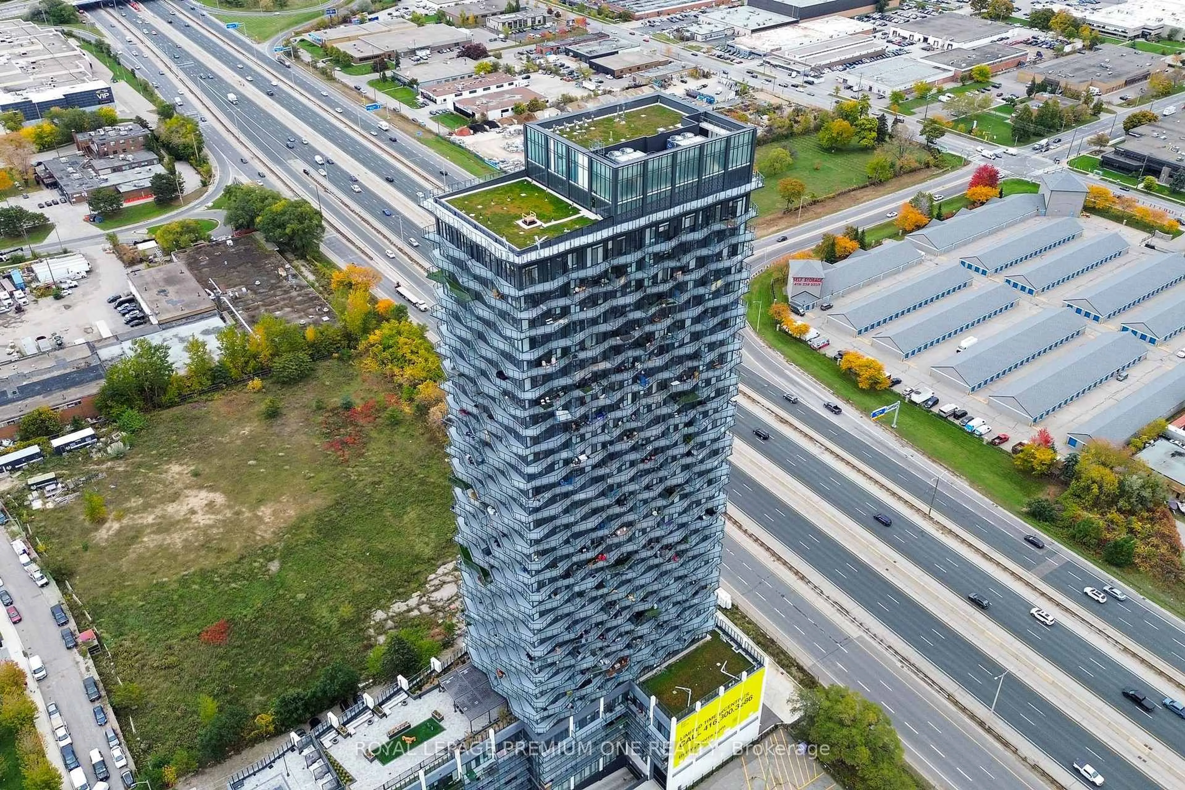 A pic from outside/outdoor area/front of a property/back of a property/a pic from drone, building for 36 Zorra St #1402, Toronto Ontario M8Z 0G5